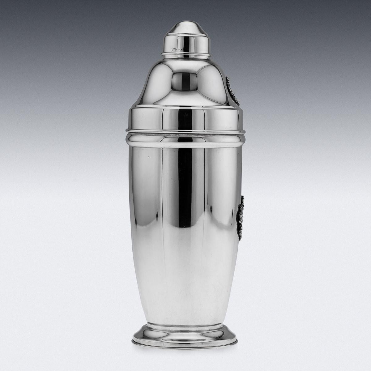 Superb Fabergé Solid Silver Cocktail Shaker In Good Condition In Royal Tunbridge Wells, Kent