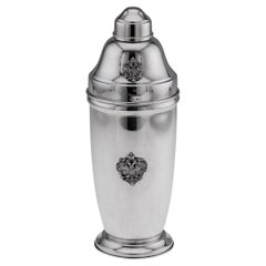 Retro Superb Fabergé Solid Silver Cocktail Shaker