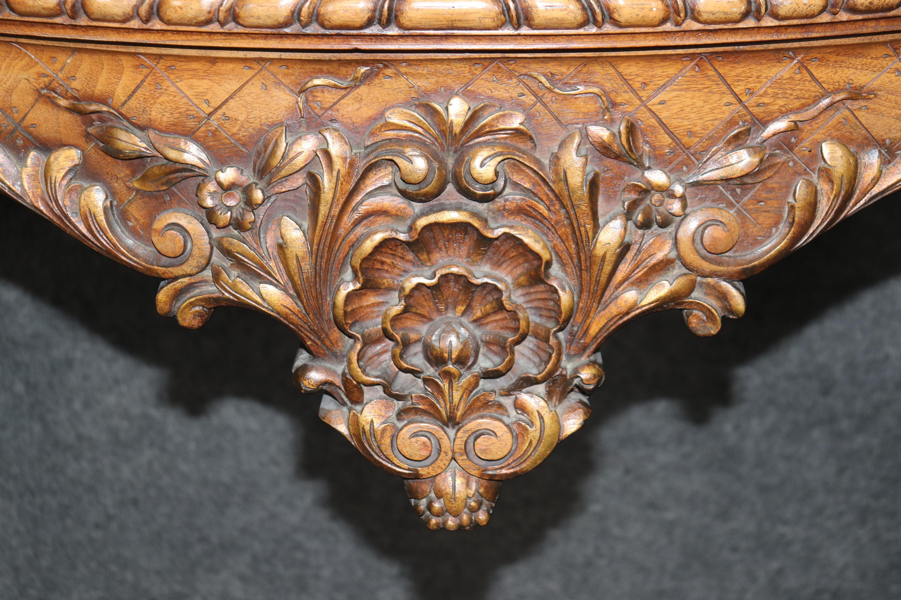 Superb Figural Paint Decorated French Louis XV Carved China Liquor Cabinet For Sale 6