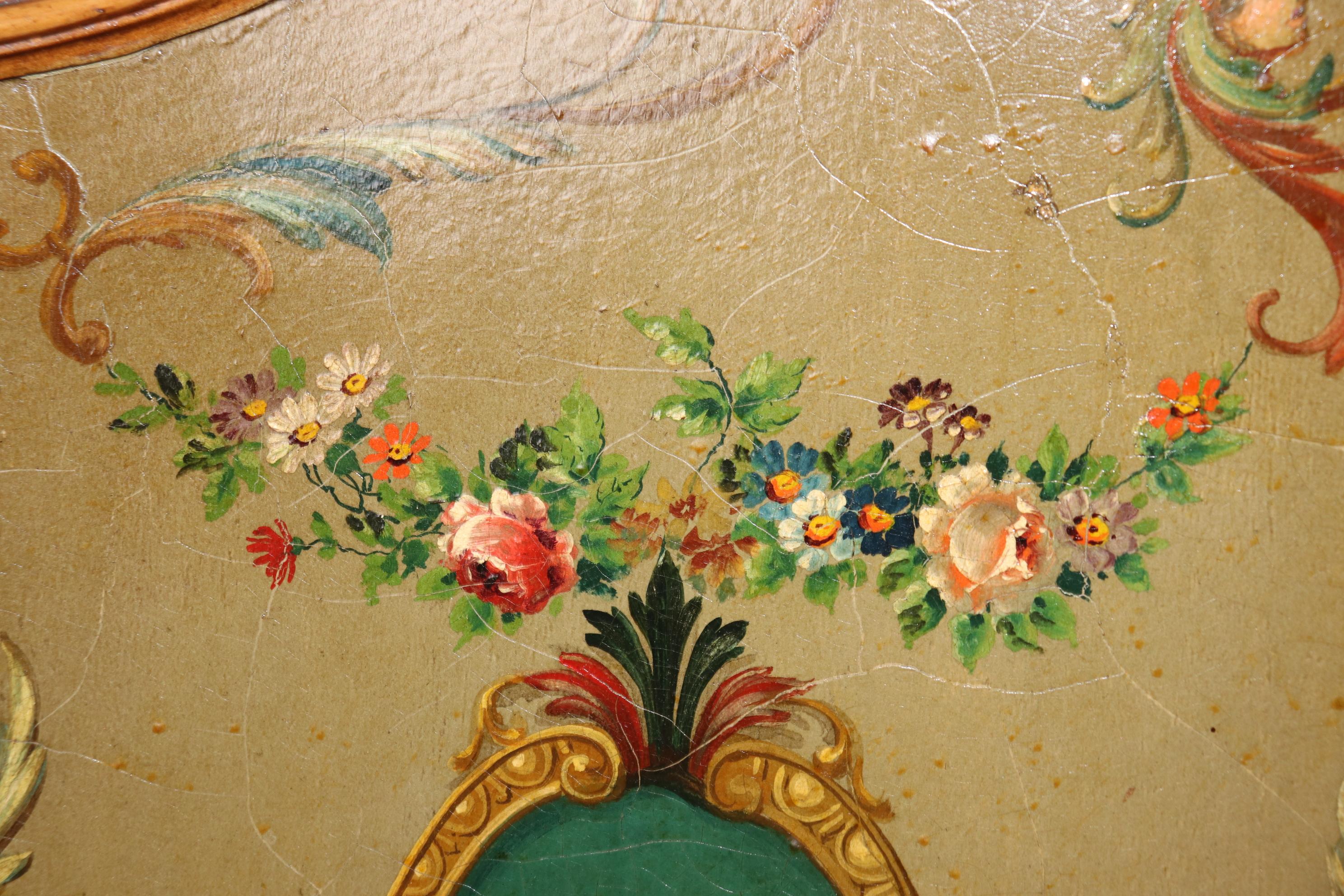 Superb Figural Paint Decorated French Louis XV Carved China Liquor Cabinet For Sale 8