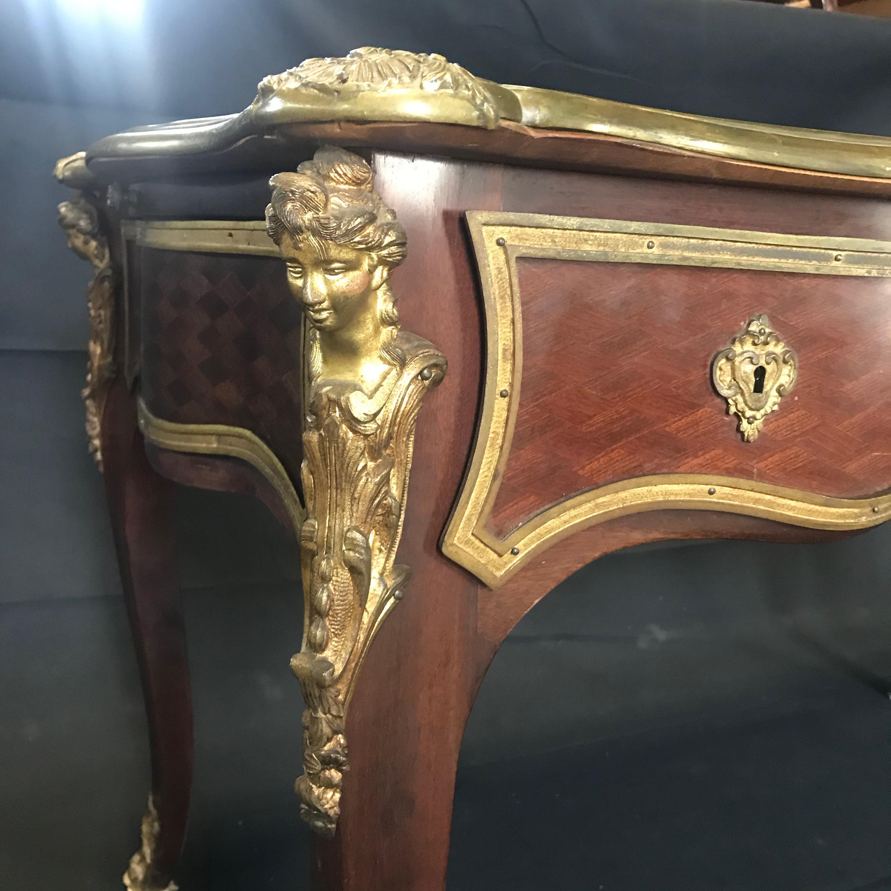 Ormolu Superb French 19th Century Louis XV Style Writing Desk