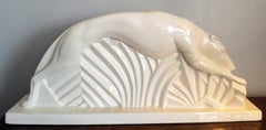 French Art Deco Greyhound Sculpture