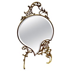 Superb French Brass Rococo Fire Screen