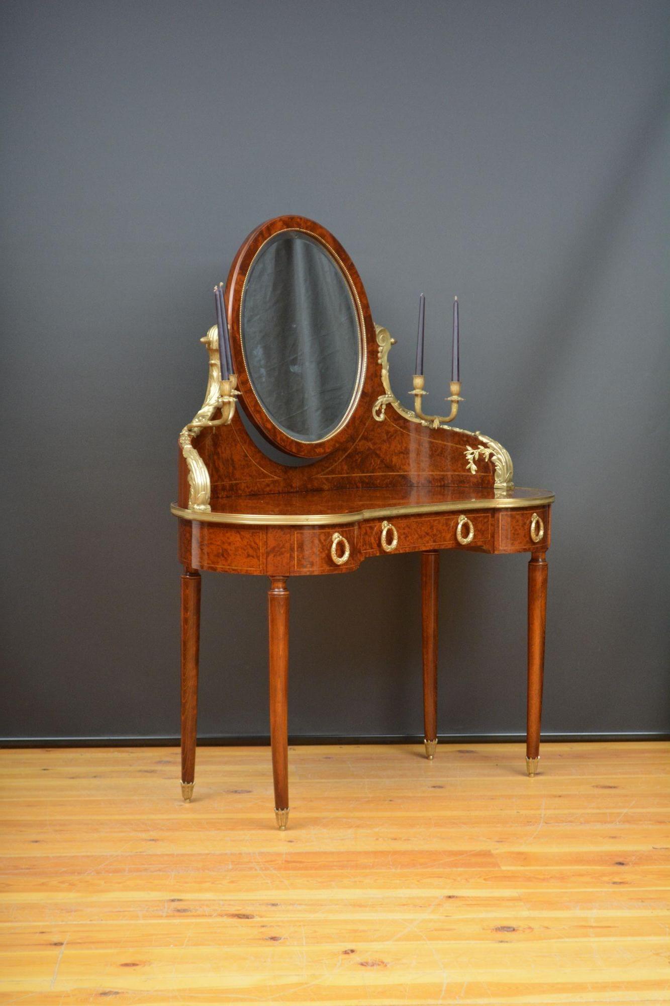 Superb French Chateau Shaped Dressing Table In Good Condition For Sale In Whaley Bridge, GB