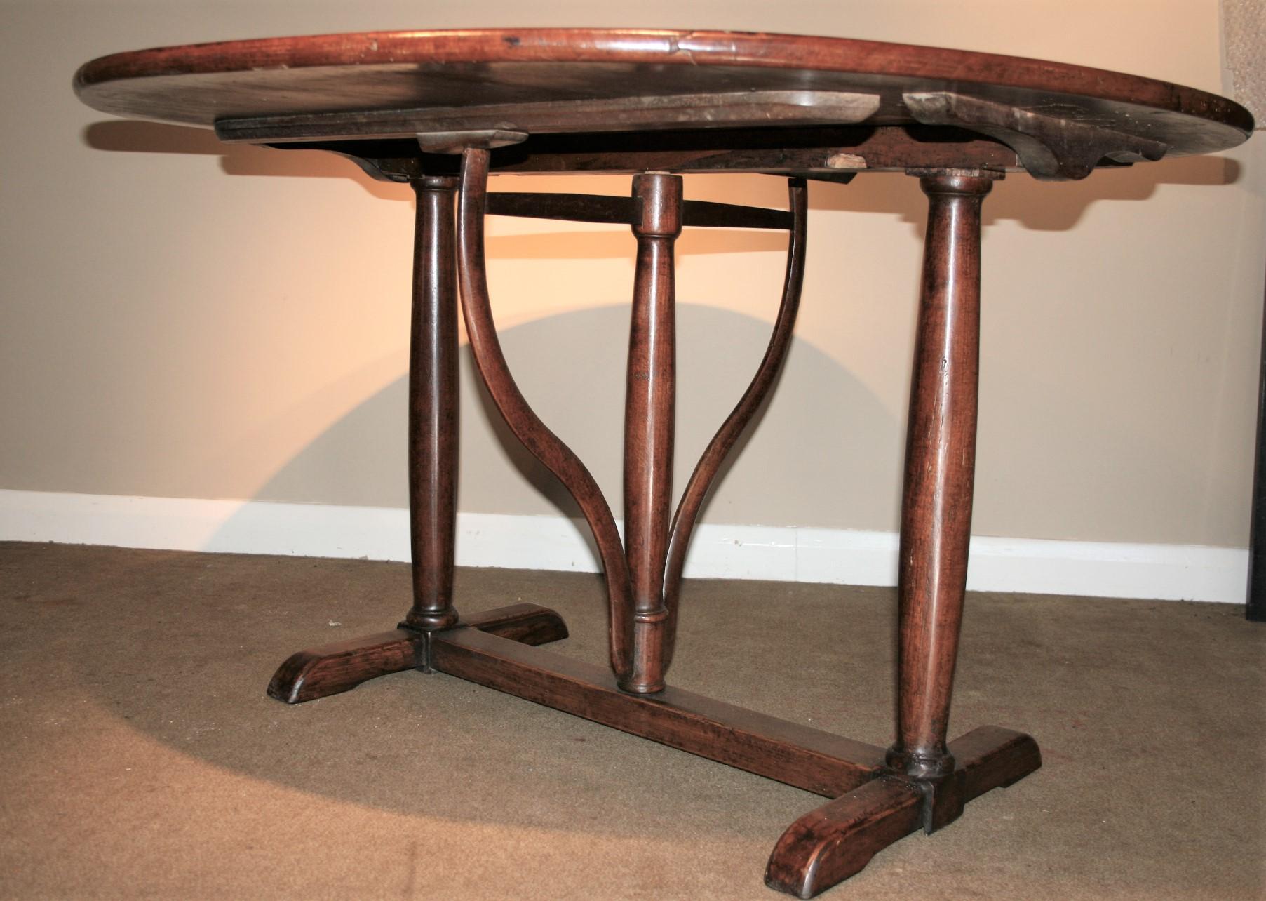 18th Century and Earlier Superb French Cherrywood Wine Table For Sale