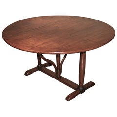 Antique Superb French Cherrywood Wine Table