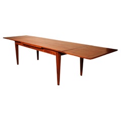 Superb French Extendable Table in Cherry Wood from the 19th Century with Louis X