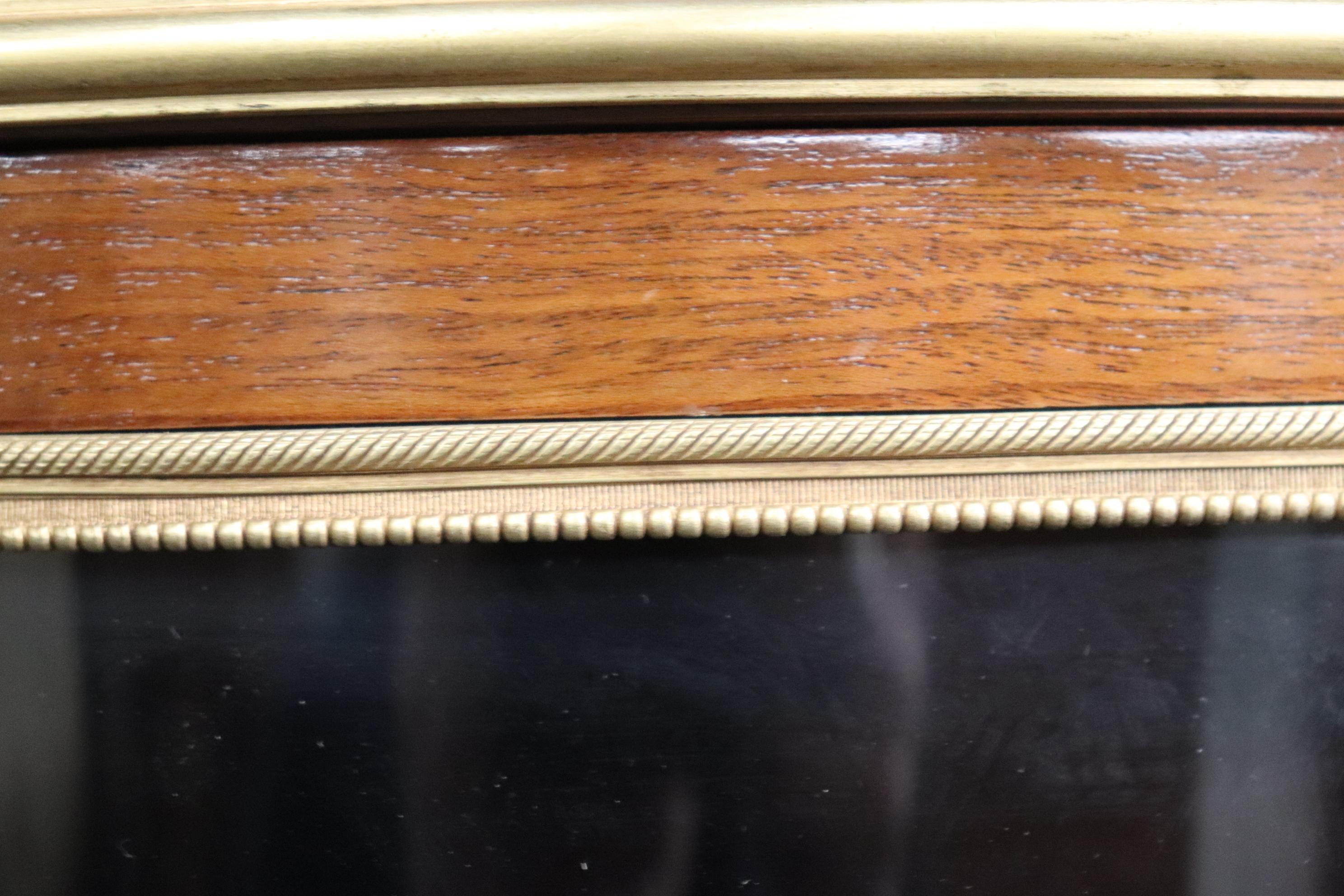 Superb French Louis XVI Kingwood Marquetry Marble Top Sideboard Buffet Server 11