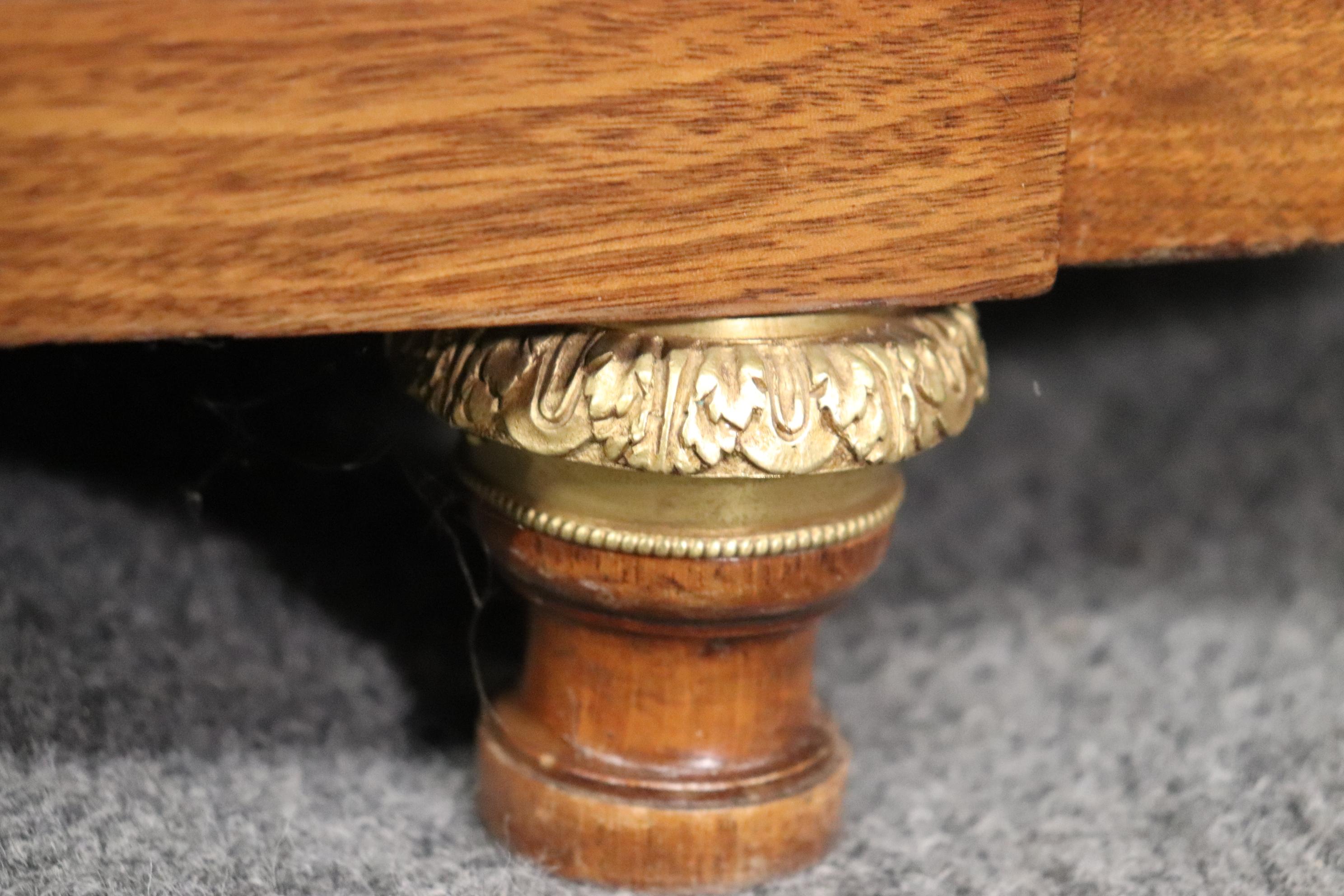 Superb French Louis XVI Kingwood Marquetry Marble Top Sideboard Buffet Server 12