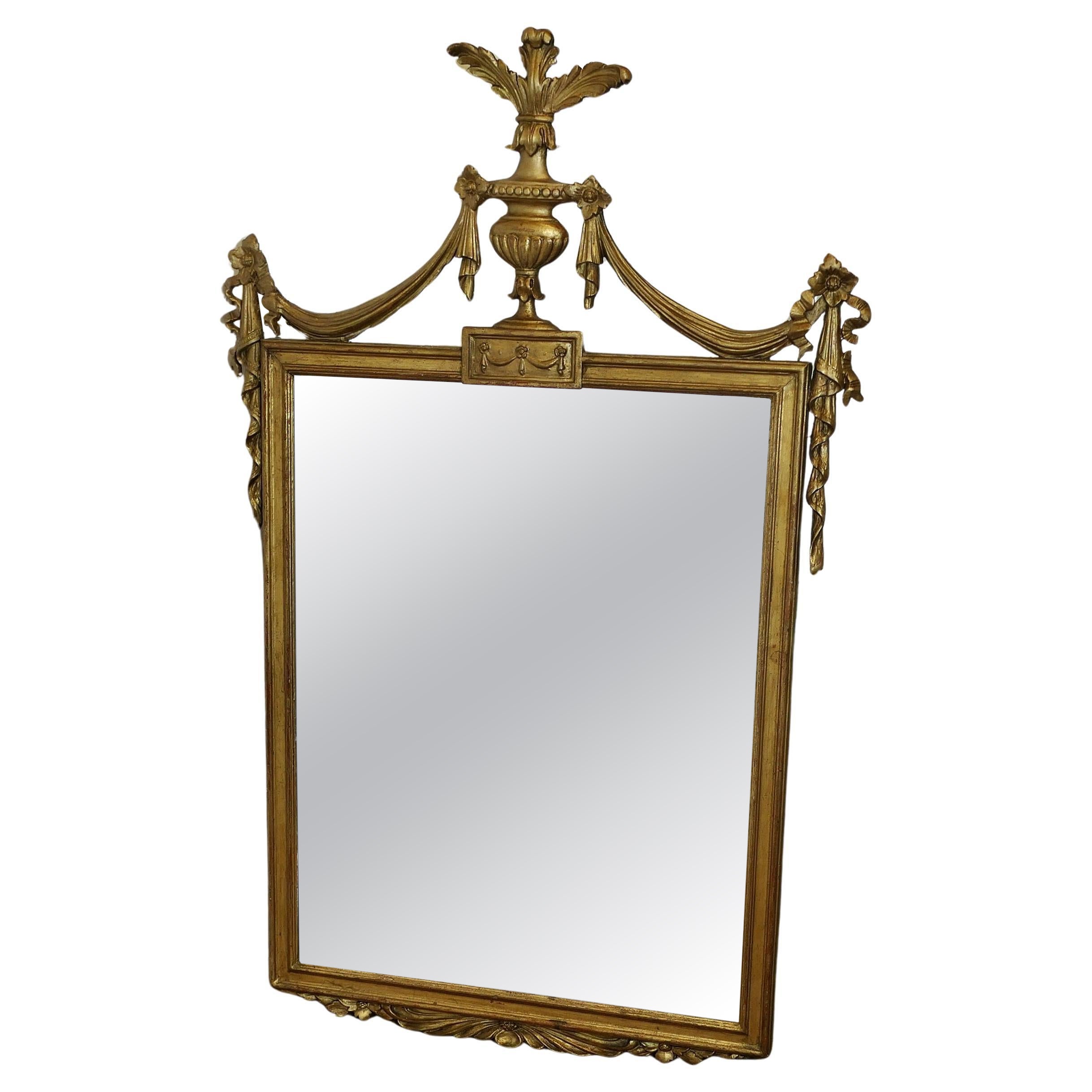 Superb French Napoleon III Gilt Wall Mirror