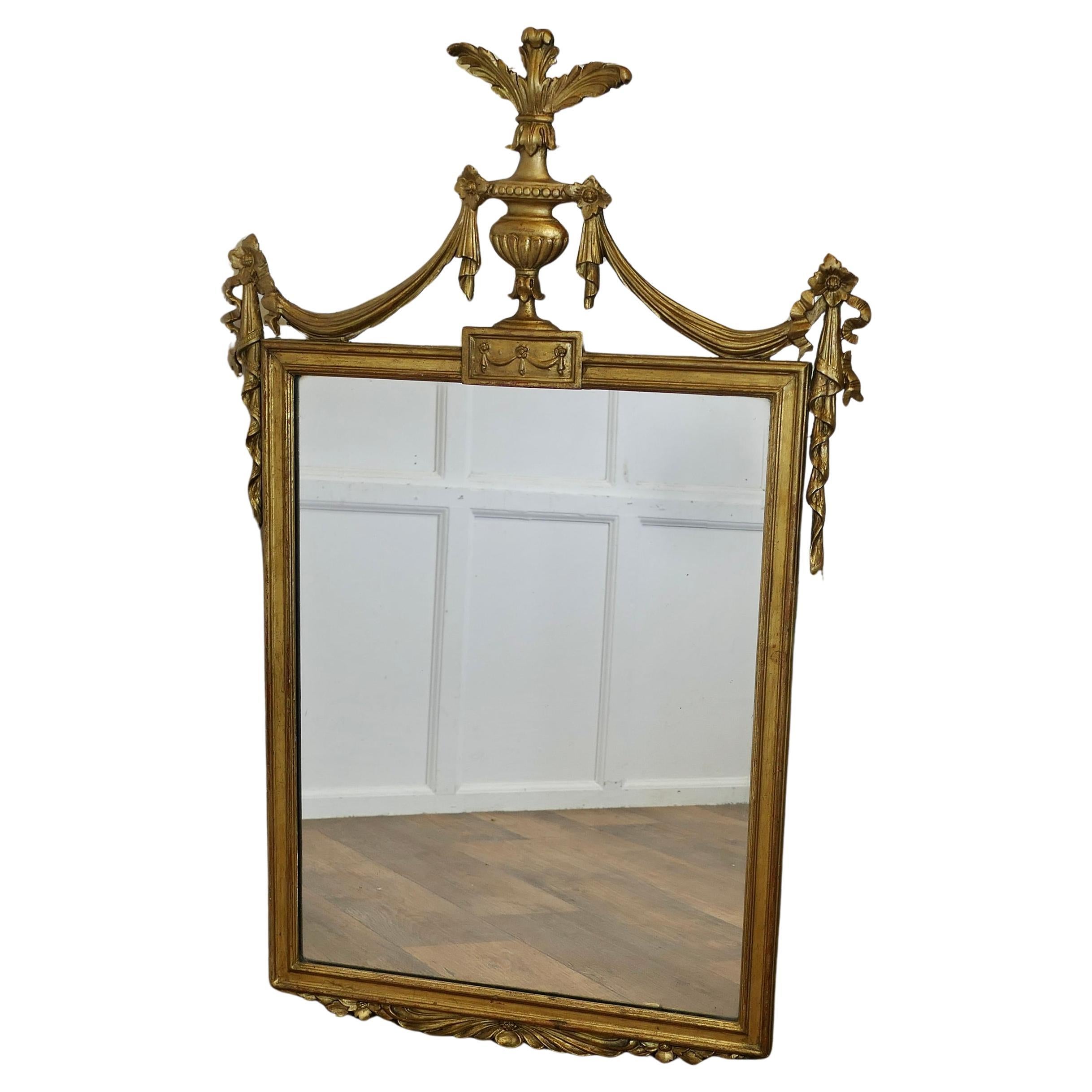 Superb French Napoleon III Gilt Wall Mirror For Sale