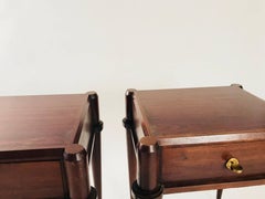 Superb French Solid Mahogany Bedside Tables