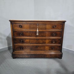 Superb French Walnut Commode Chest of Drawers