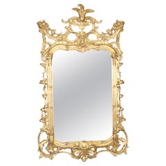 Superb Friedman Brothers Giltwood Carved Georgian Style Wall Mirror