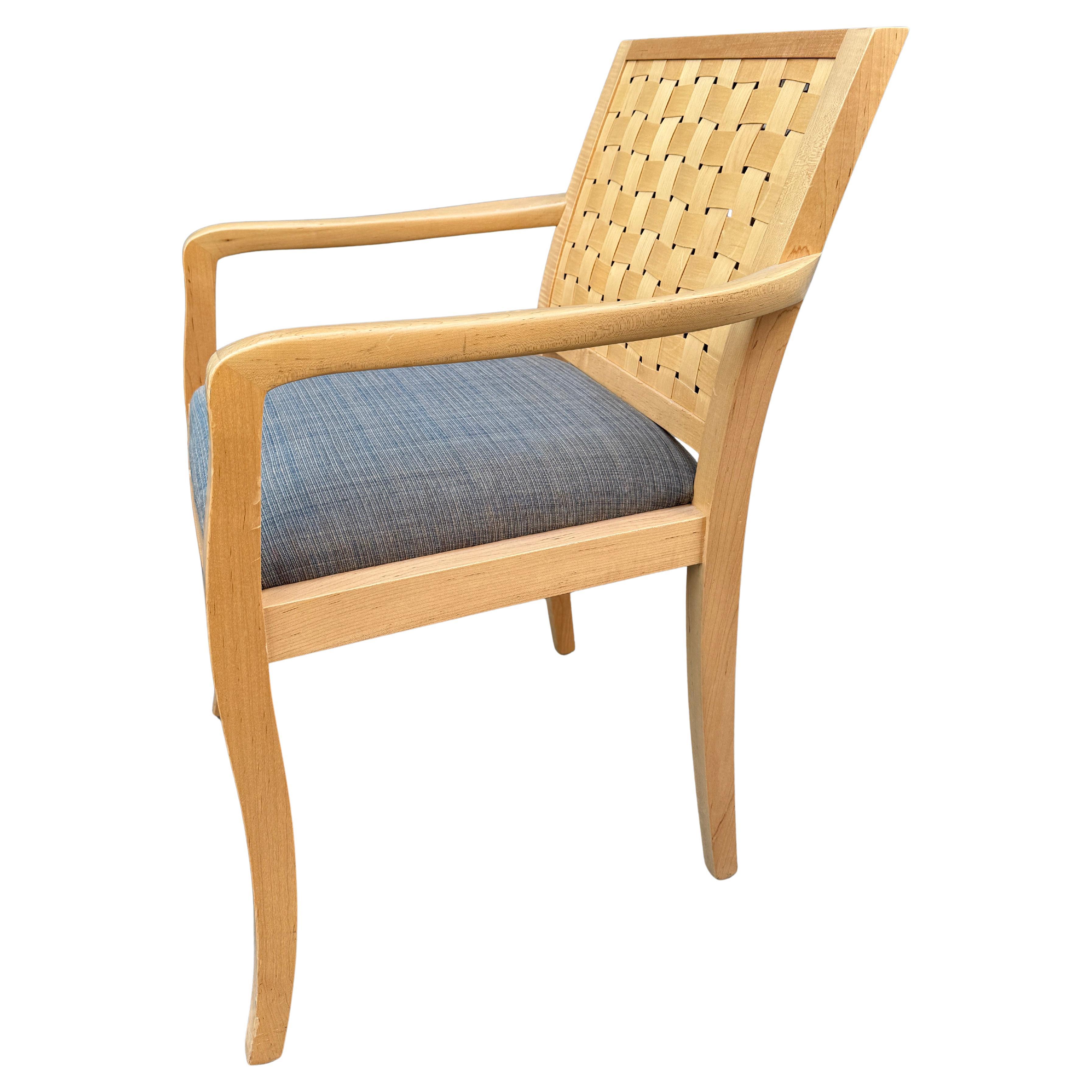 Fin du 20e siècle Superbe fauteuil Geiger à dossier tressé Rare Form en vente