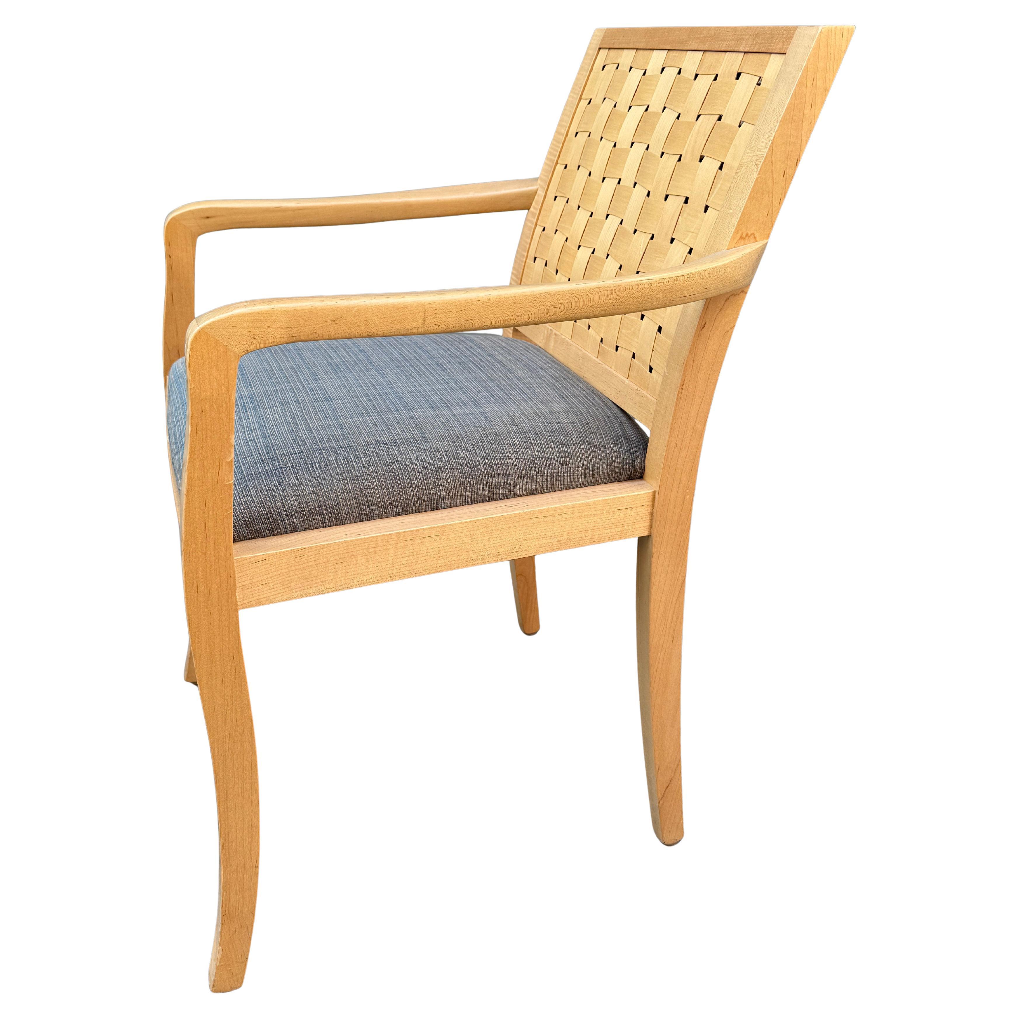 Superbe fauteuil Geiger à dossier tressé Rare Form en vente 2