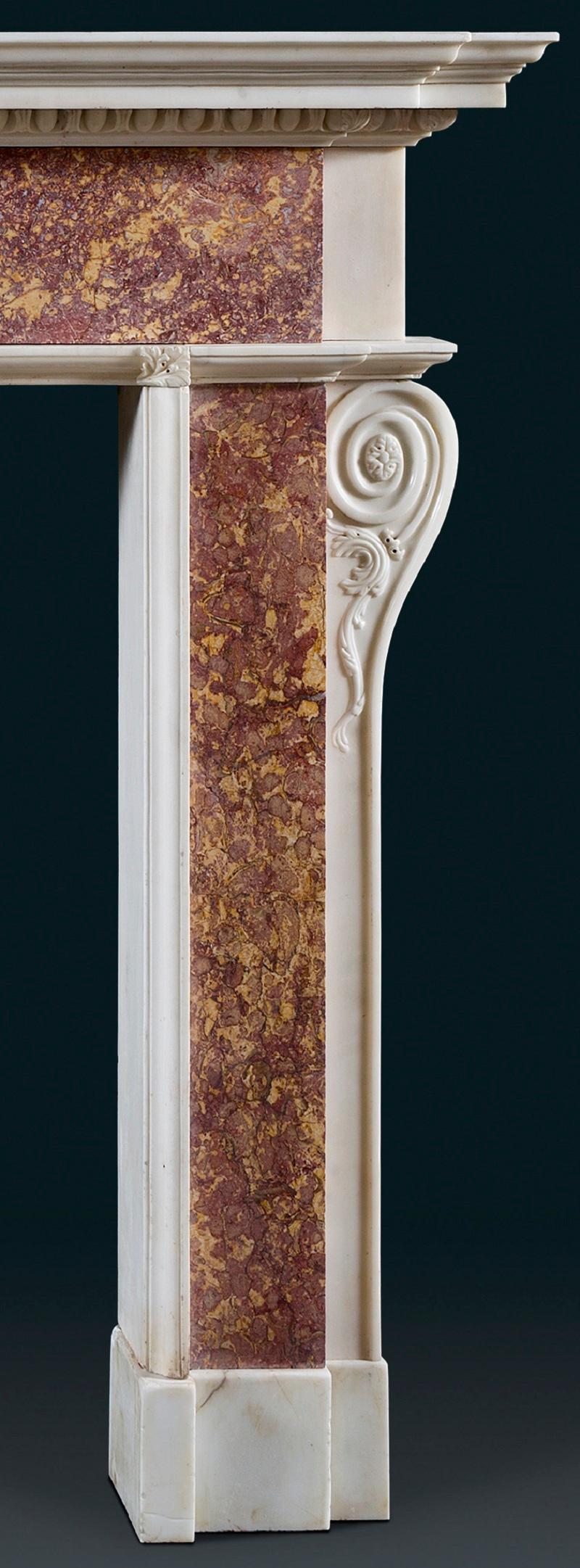 Superb George III Neoclassical Fireplace Mantel of the Roman Doric Order In Good Condition For Sale In London, GB