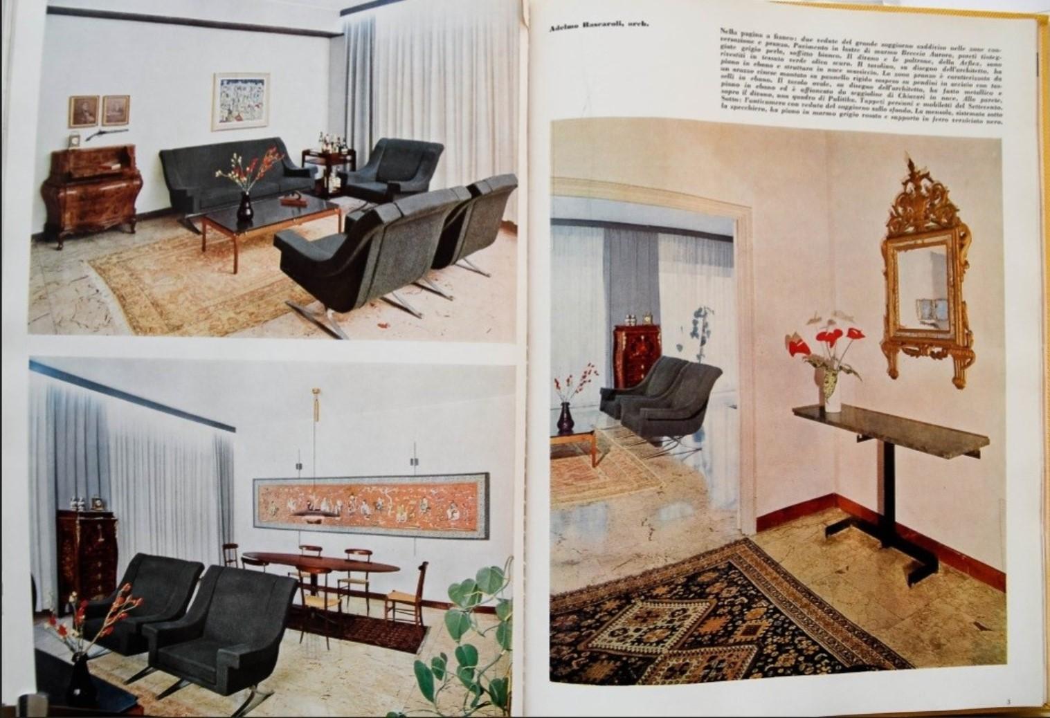 Mid-20th Century Superb 'Grand Prix' lounge chairs & sofa by Sculptor Maurice Calka, Arflex, 1960 For Sale