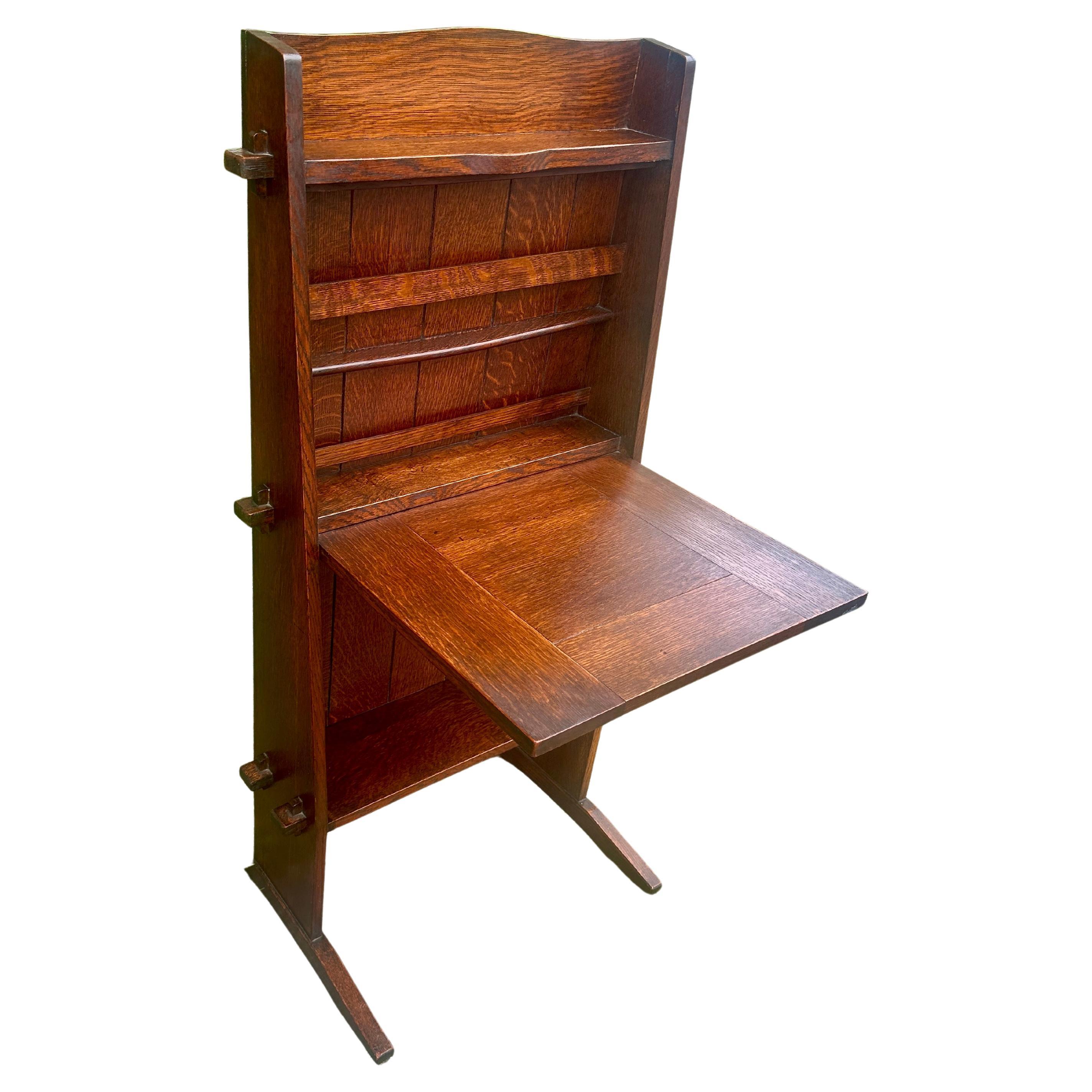 SUPERB Gustav Stickley Antiker Chalet-Schreibtisch, um 1902-03, W7312 im Angebot