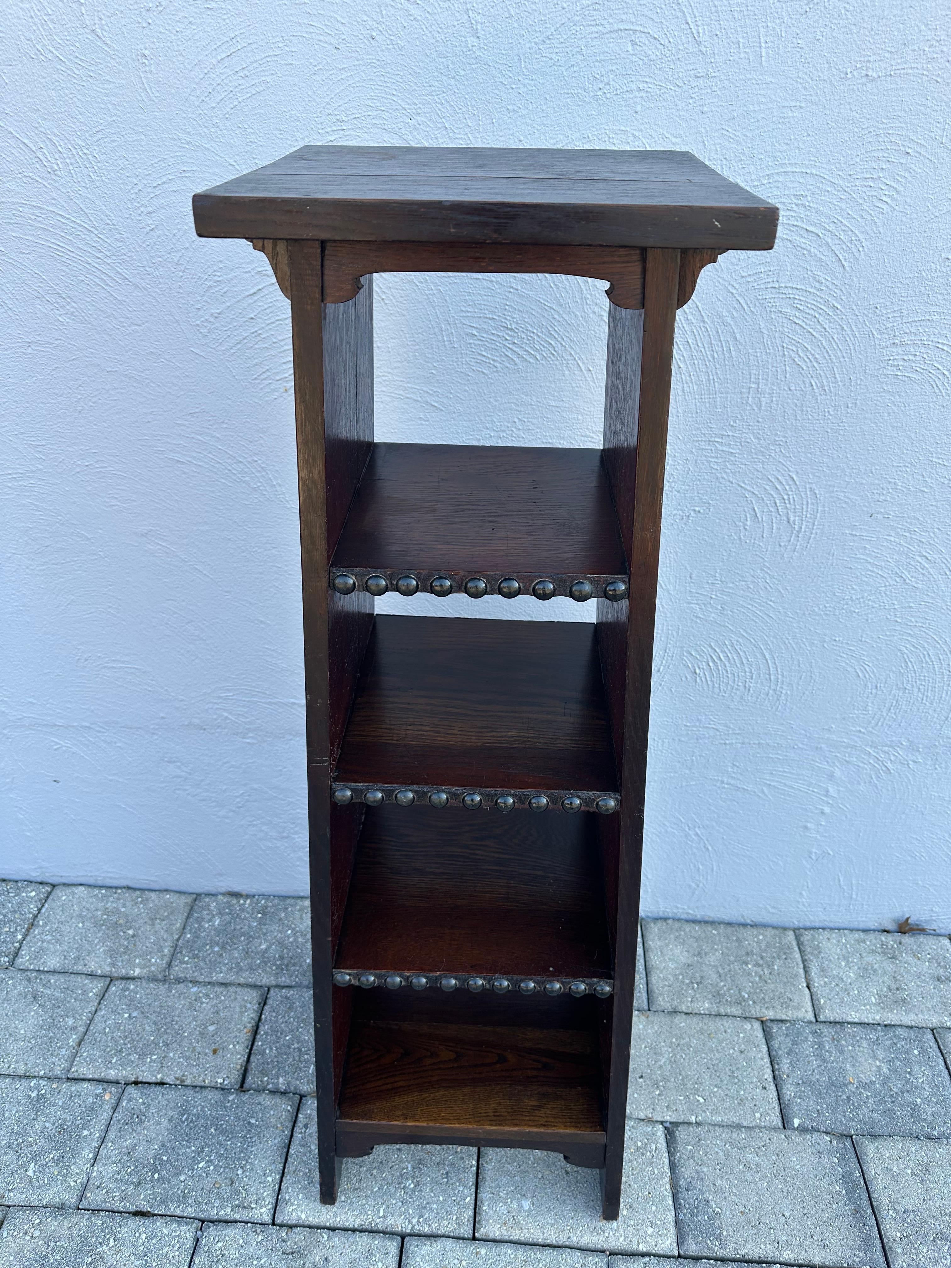 SUPERB Gustav Stickley Early Chalet Magazine Stand 