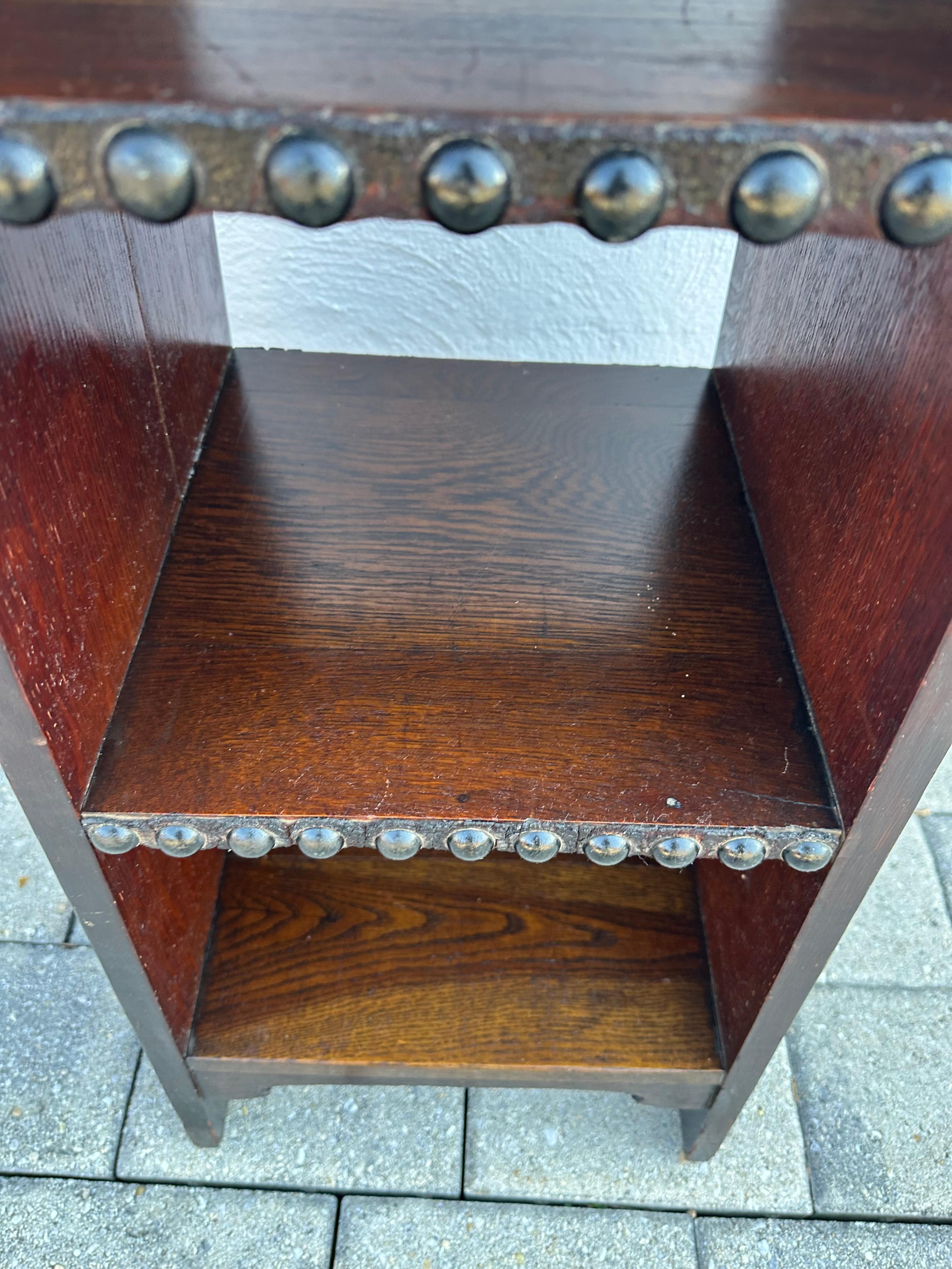 SUPERB Gustav Stickley Early Chalet Magazine Stand 