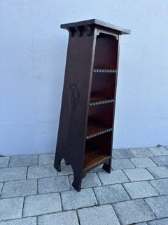 SUPERB Gustav Stickley Early Chalet Magazine Stand "THE NEW FURNITURE"   C. 1900