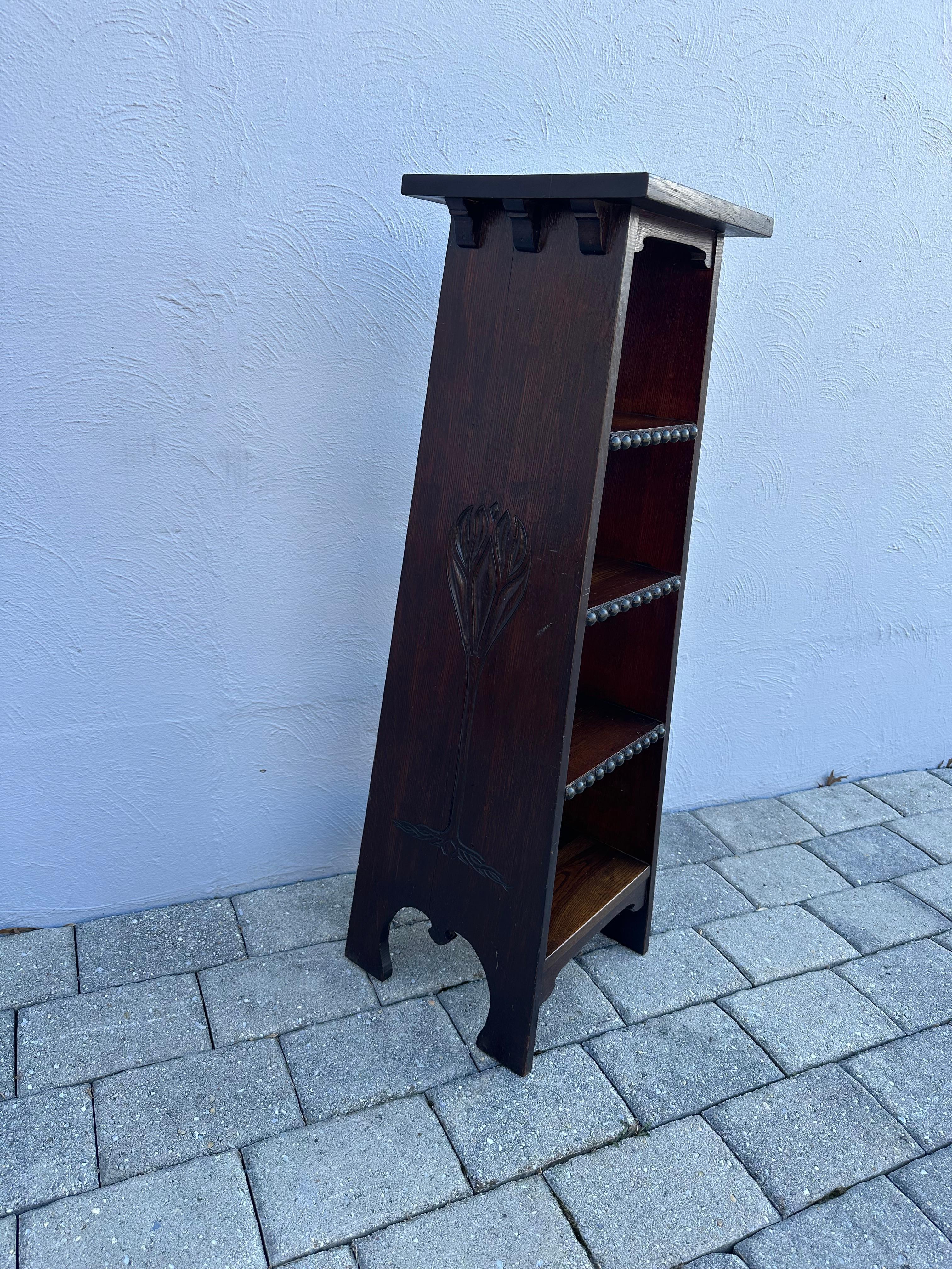 SUPERB Gustav Stickley Early Chalet Magazine Stand 