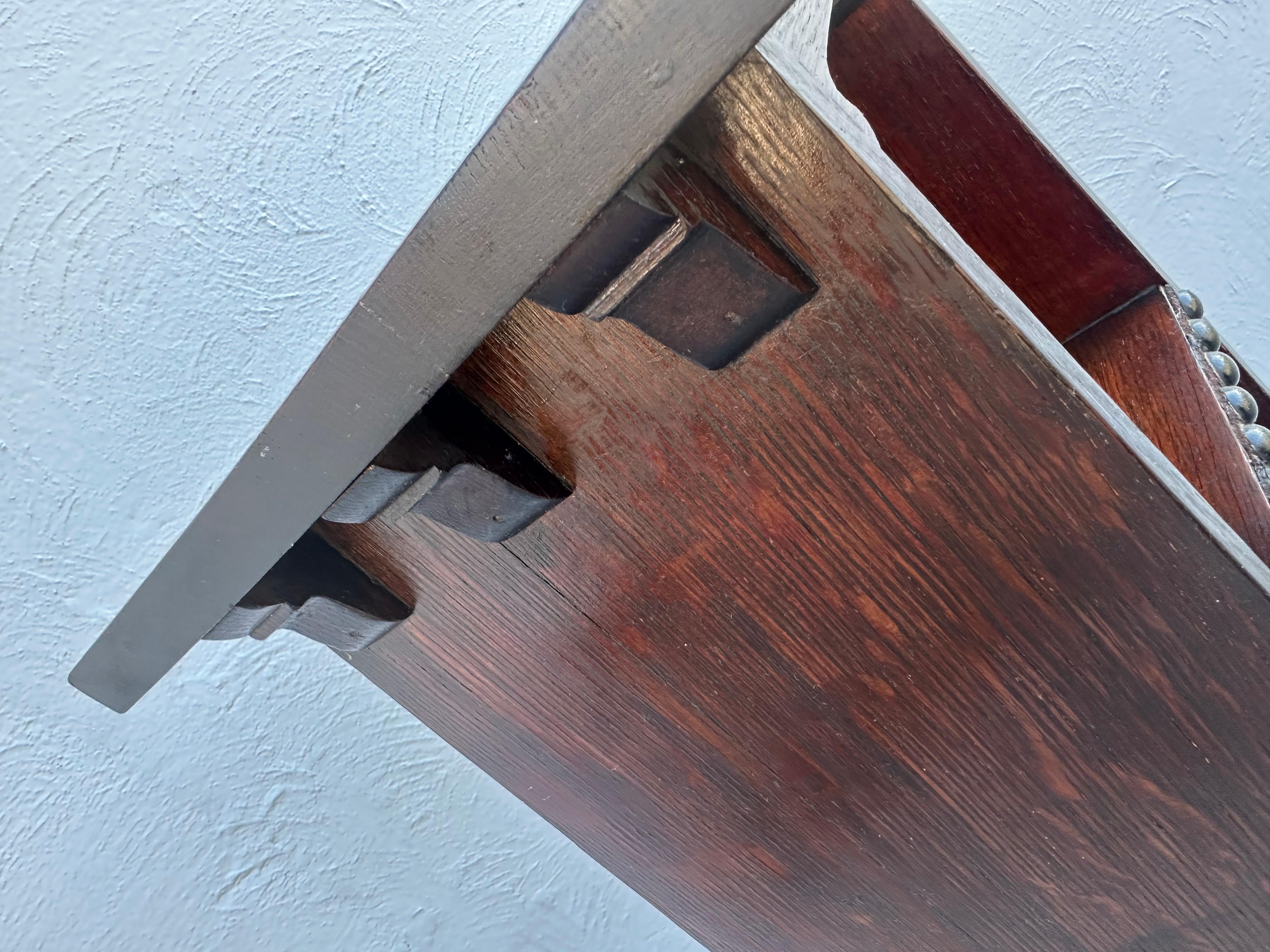 SUPERB Gustav Stickley Early Chalet Magazine Stand 