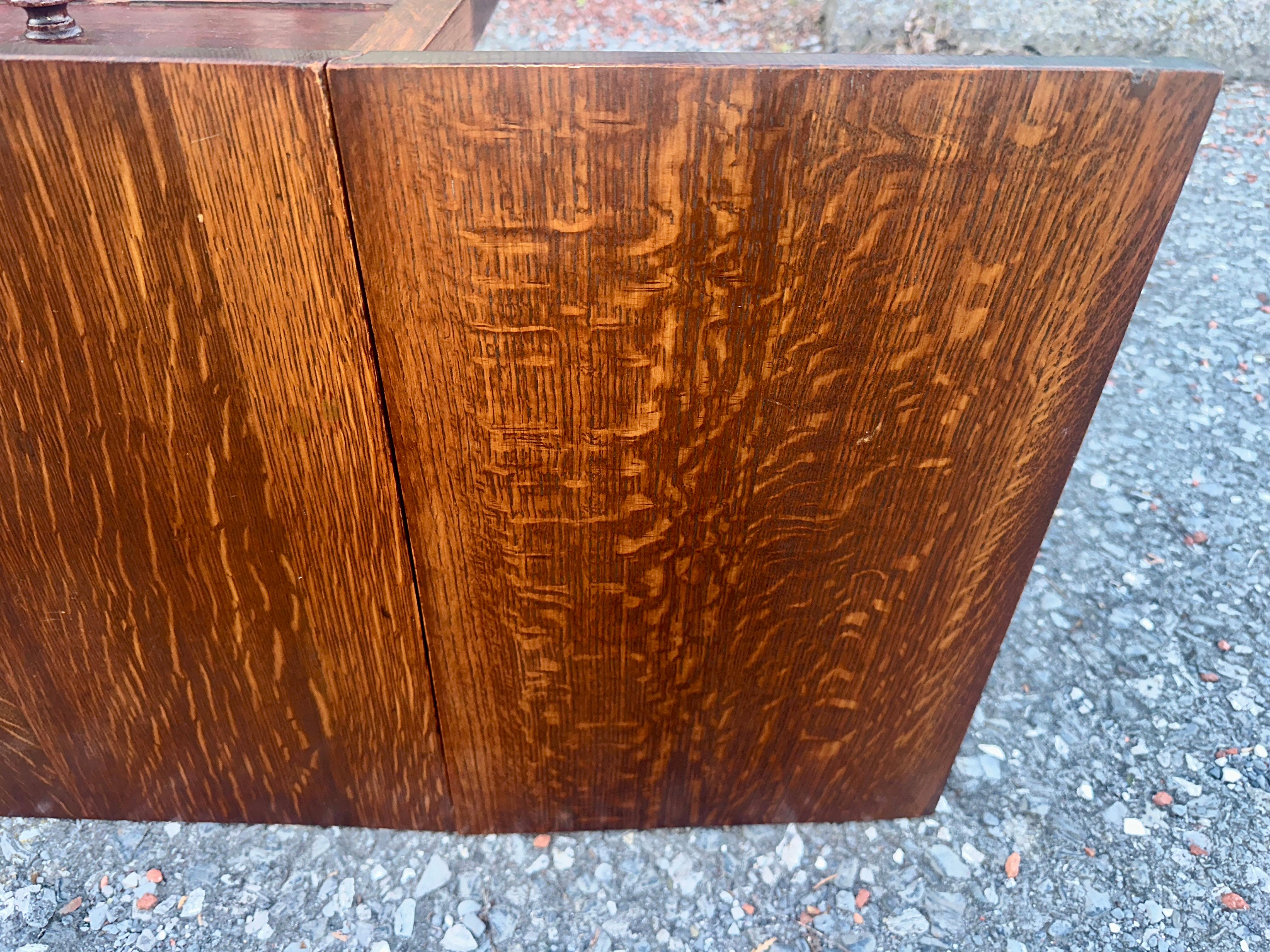 SUPERB Gustav Stickley Atril con dos hojas c. 1907 firmado - W8388 SAL en venta 9