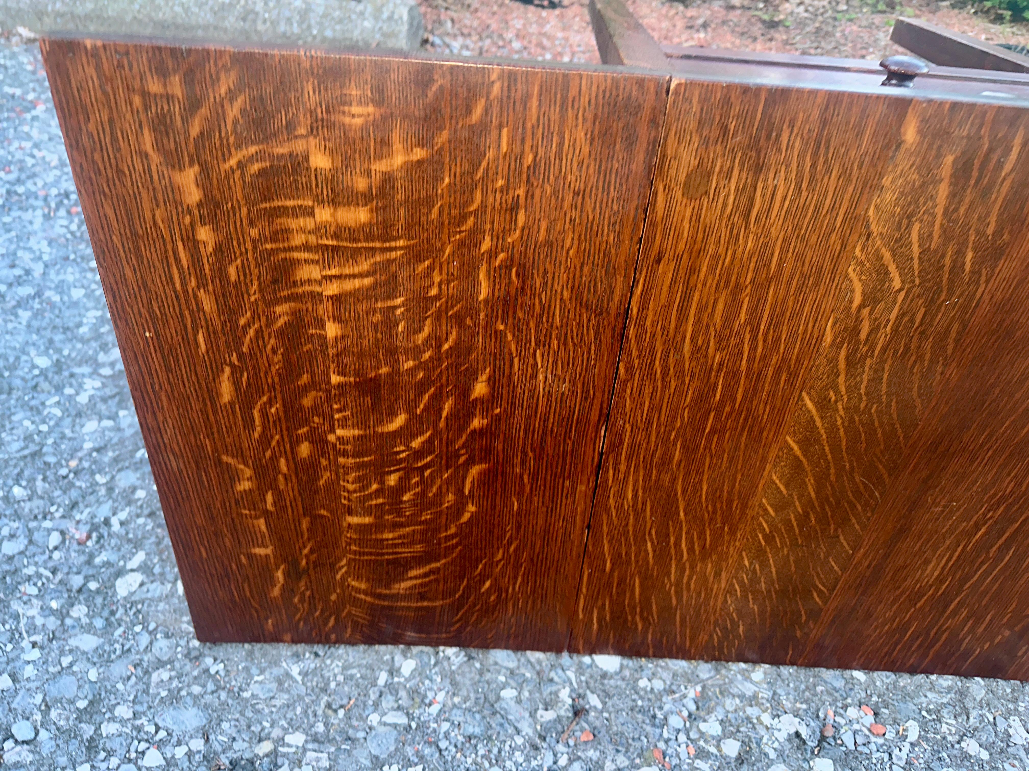 SUPERB Gustav Stickley Atril con dos hojas c. 1907 firmado - W8388 SAL en venta 10