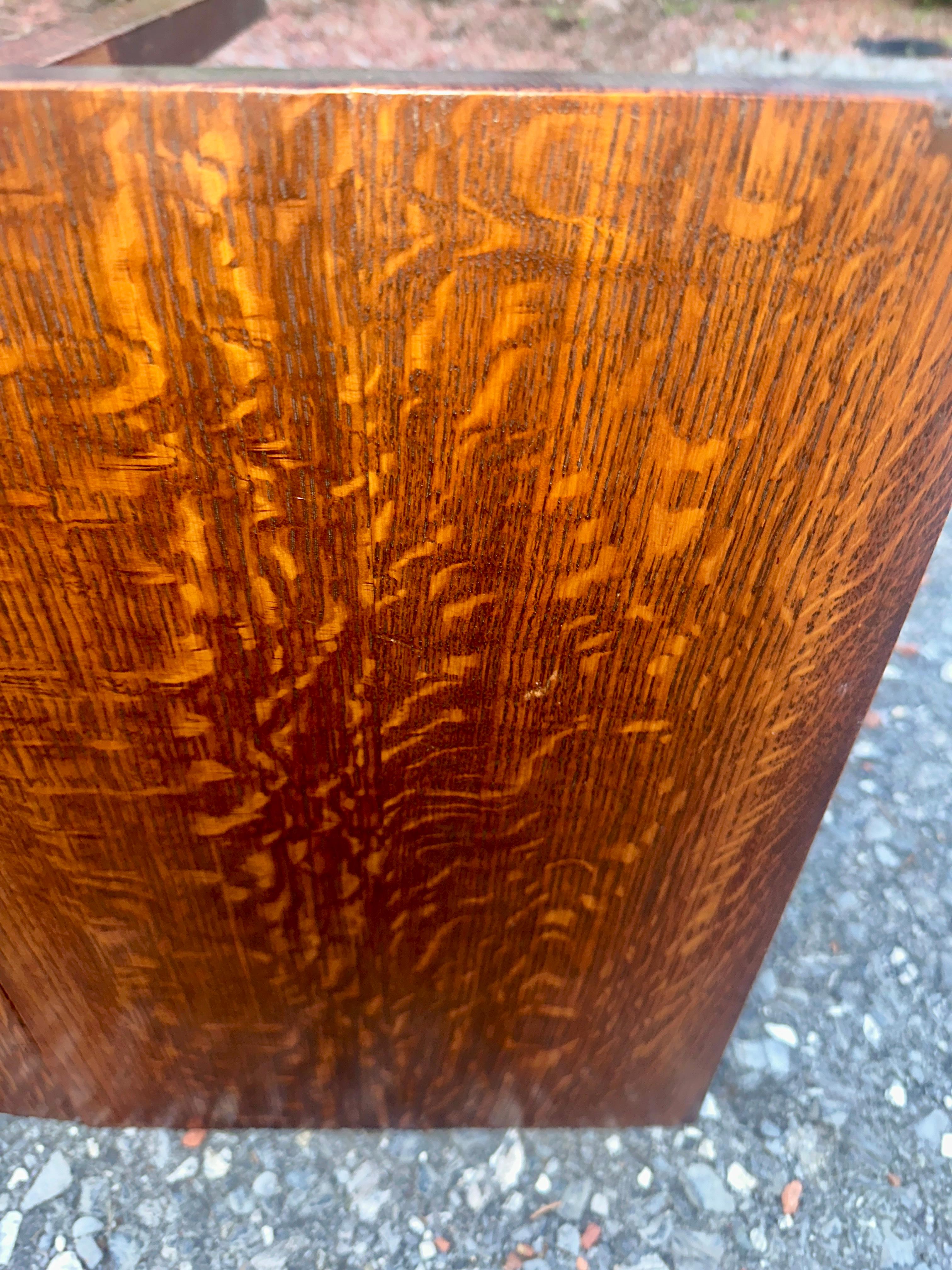 SUPERB Gustav Stickley Atril con dos hojas c. 1907 firmado - W8388 SAL en venta 11