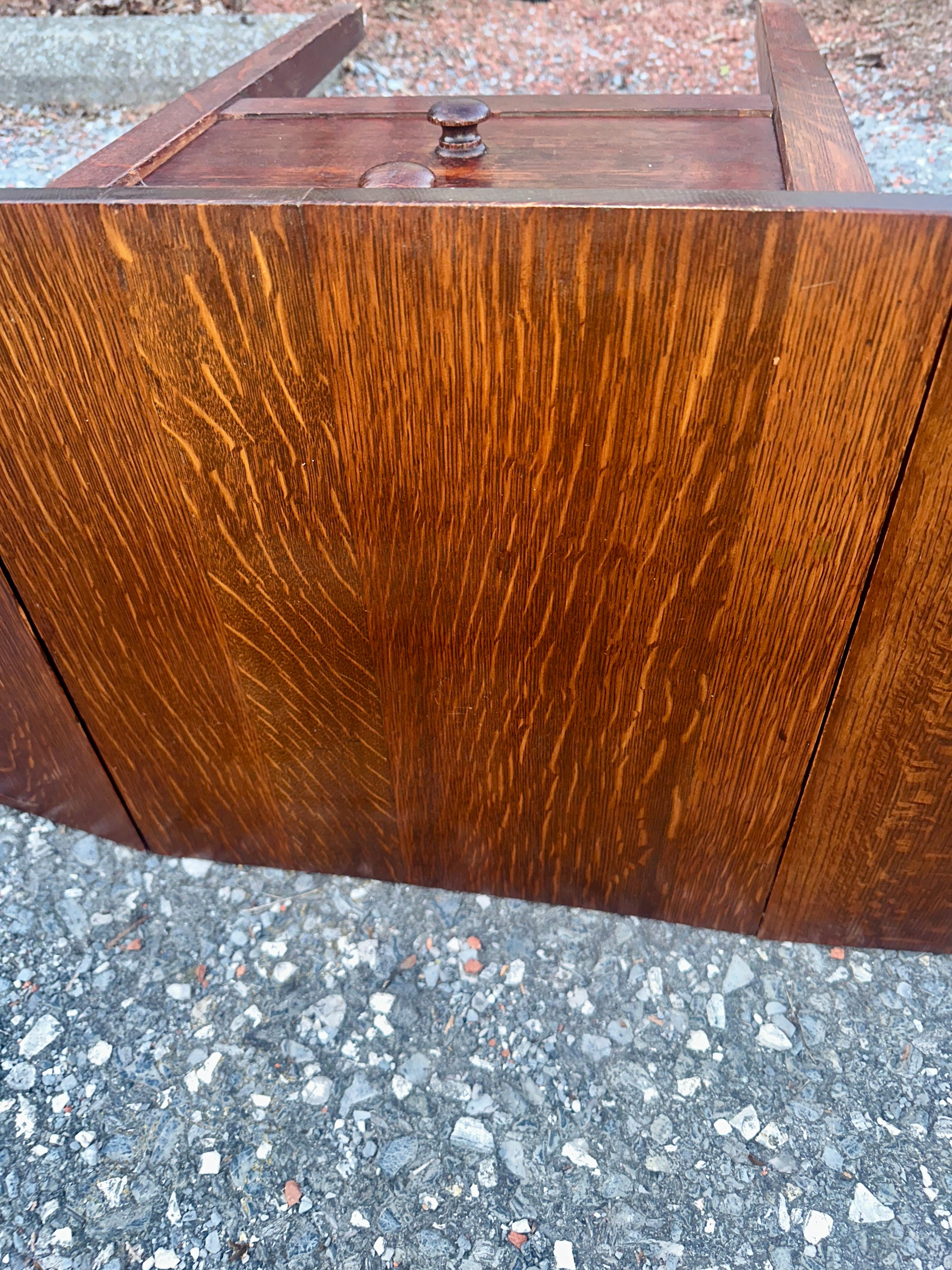 SUPERB Gustav Stickley Atril con dos hojas c. 1907 firmado - W8388 SAL en venta 12