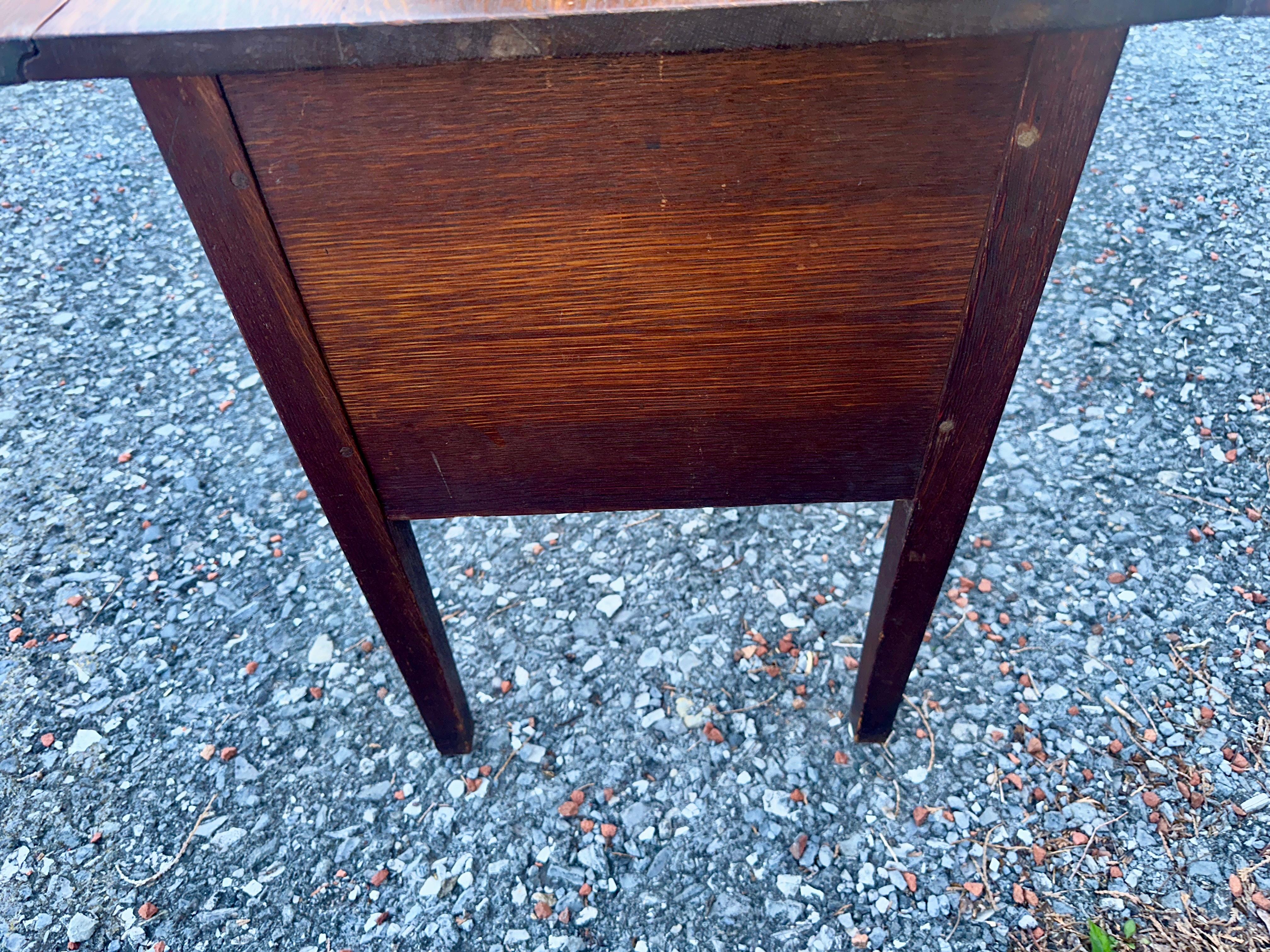 SUPERB Gustav Stickley Atril con dos hojas c. 1907 firmado - W8388 SAL en venta 3