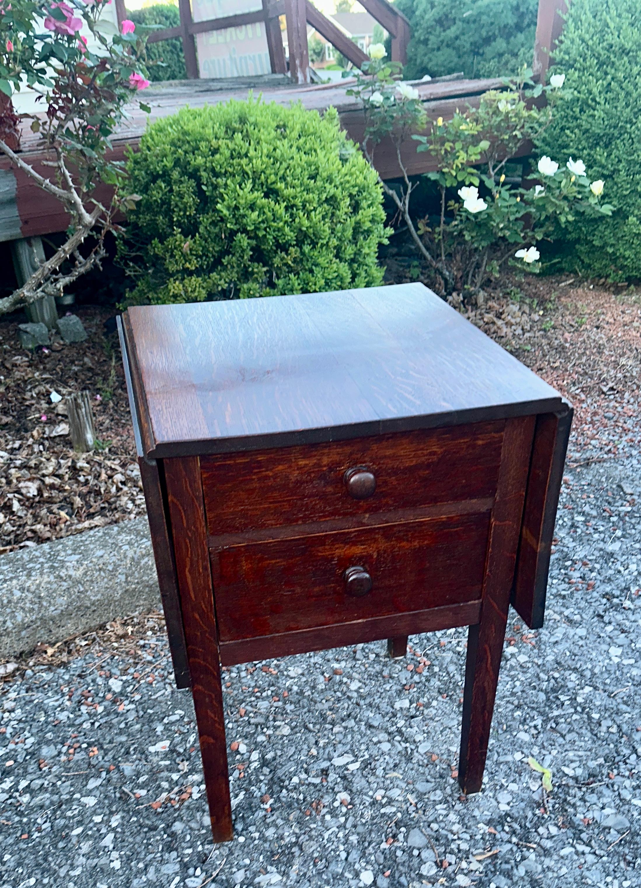 SUPERB Gustav Stickley Atril con dos hojas c. 1907 firmado - W8388 SAL en venta 4