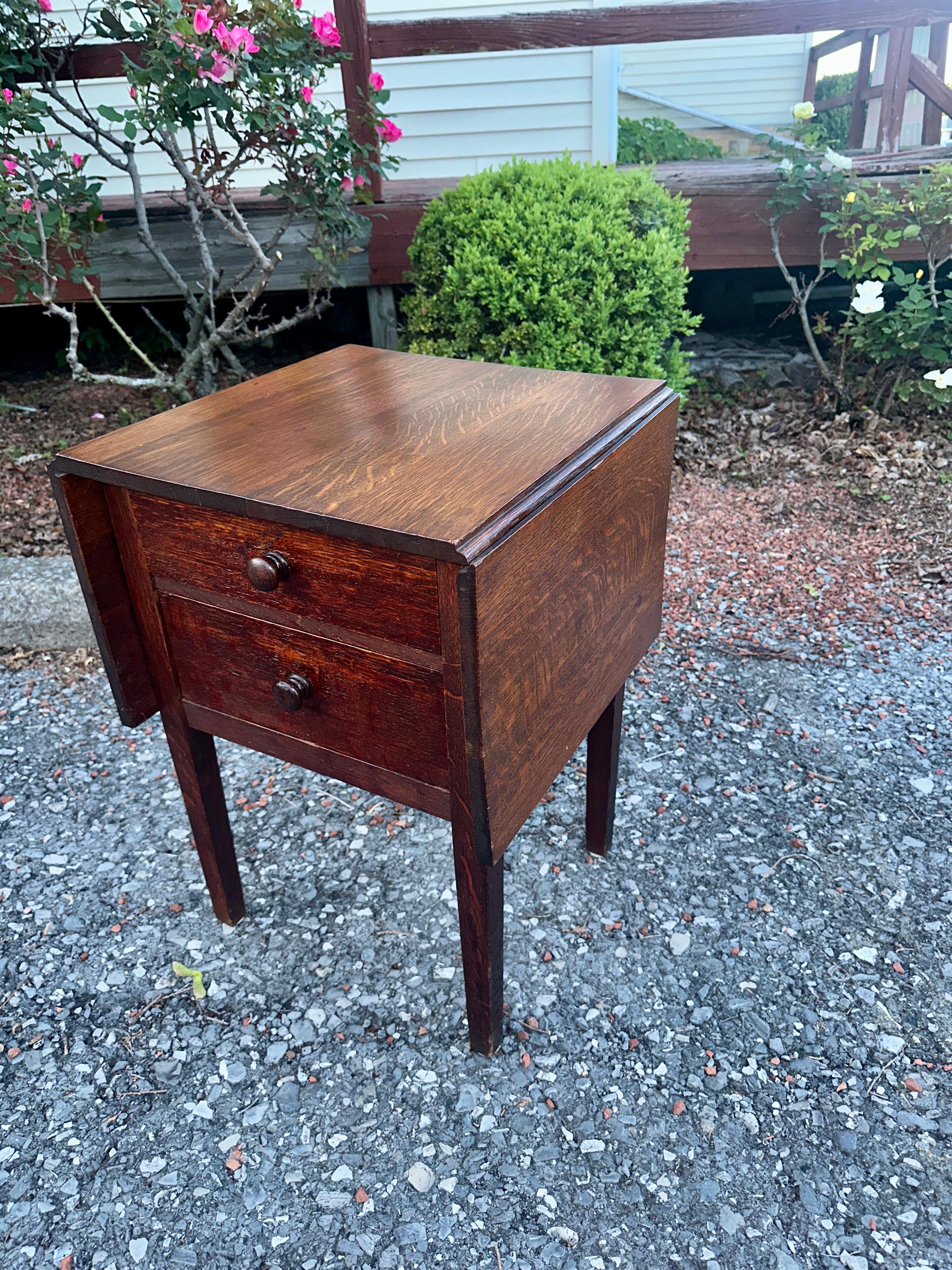 SUPERB Gustav Stickley Atril con dos hojas c. 1907 firmado - W8388 SAL en venta 5