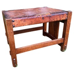 SUPERB Gustav Stickley poggiapiedi a fuso - W7812