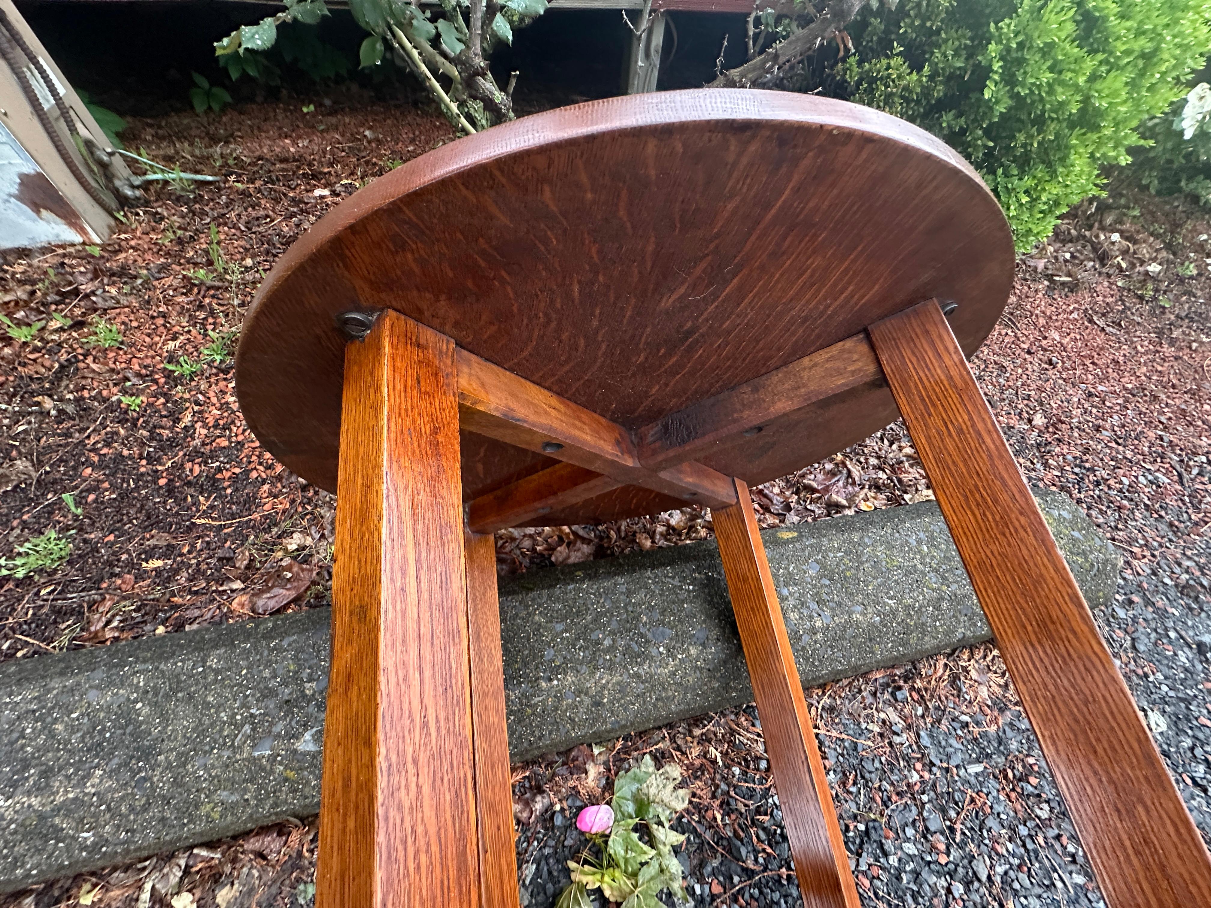 SUPERBE belle SIGNATURE  Gustav Stickley  Socle - W7927 circa 1914 en vente 9