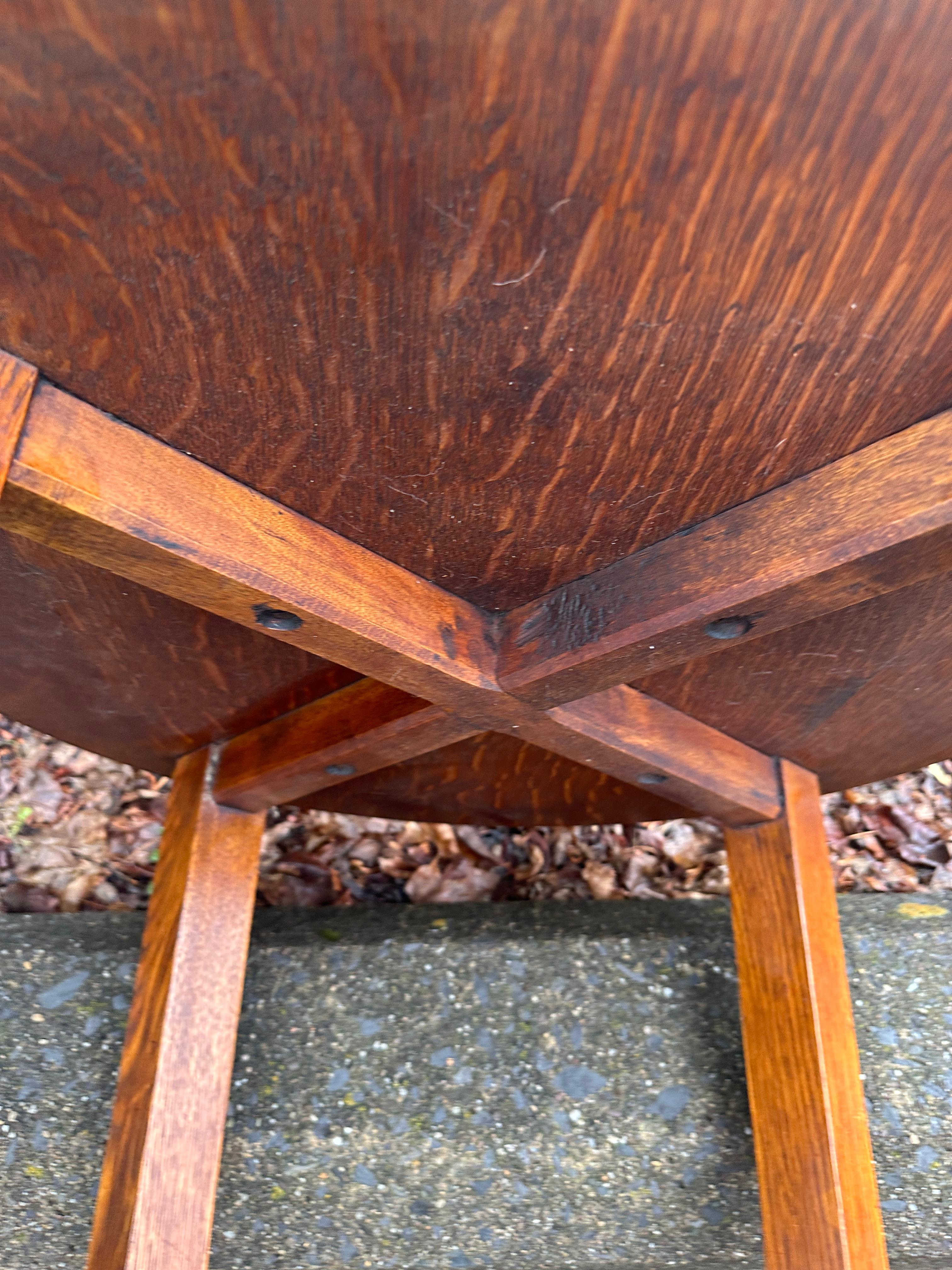 SUPERBE belle SIGNATURE  Gustav Stickley  Socle - W7927 circa 1914 en vente 12