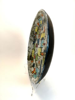 Superb, Hand Made Mid Century Ceramic Plate by Designer Ferenc Pal, 1970's