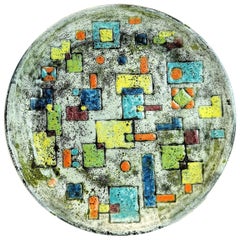 Superb, Hand Made Mid Century Ceramic Plate by Designer Ferenc Pal, 1970's