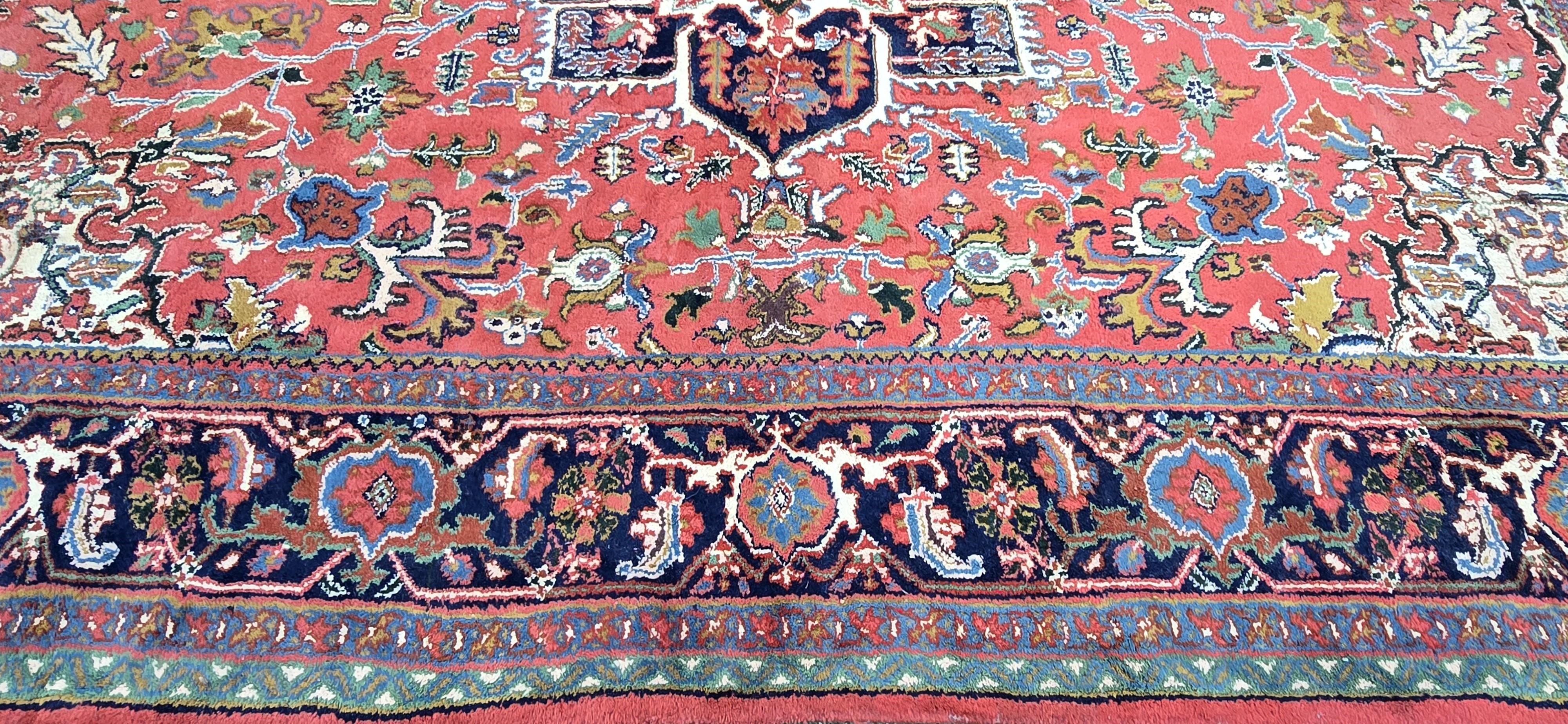 Wool Superb Heriz Design Carpet For Sale
