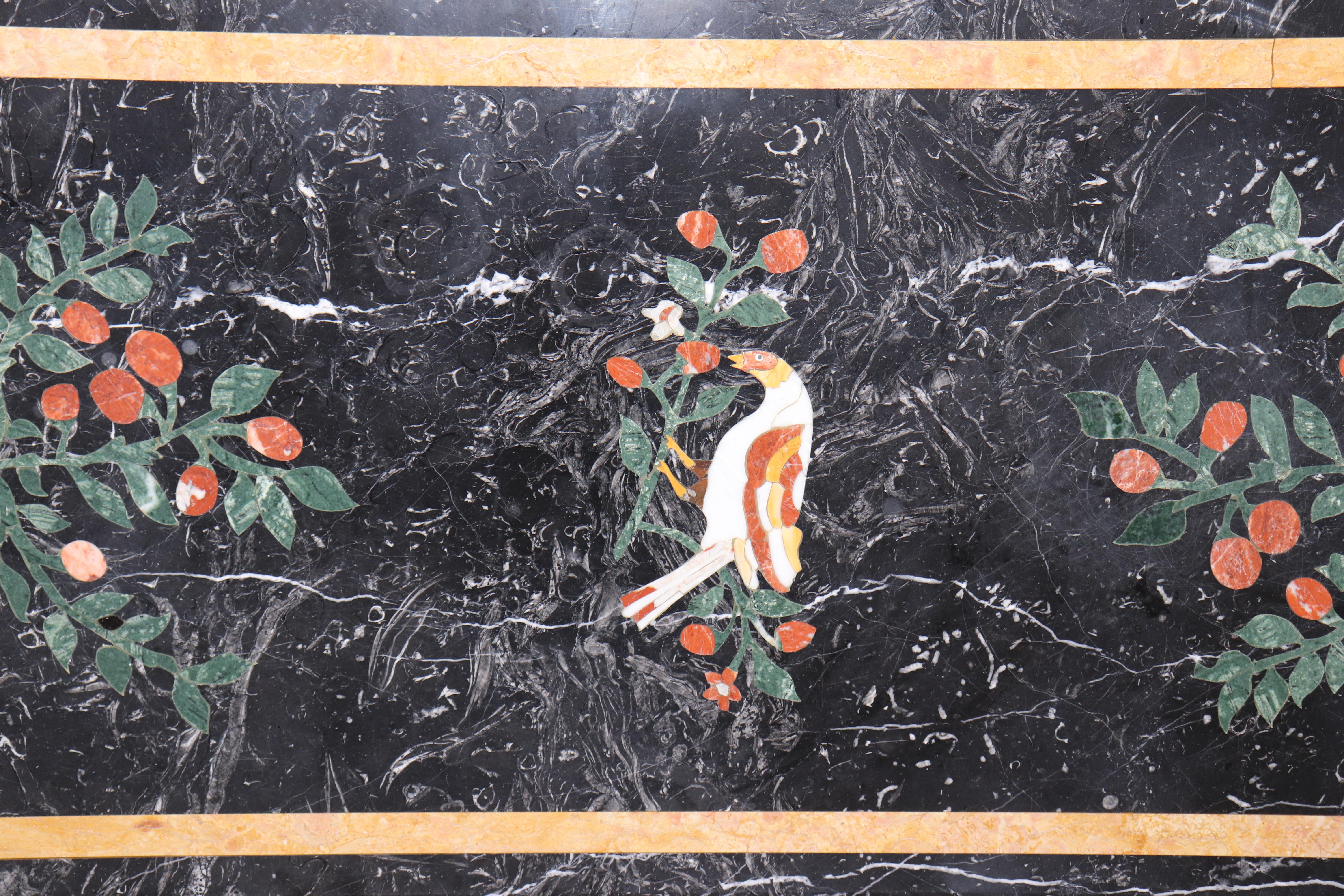 Mid-20th Century Superb Inlaid Marble Pietra Dura Marble Rectangular Dining Table Top - No Base For Sale