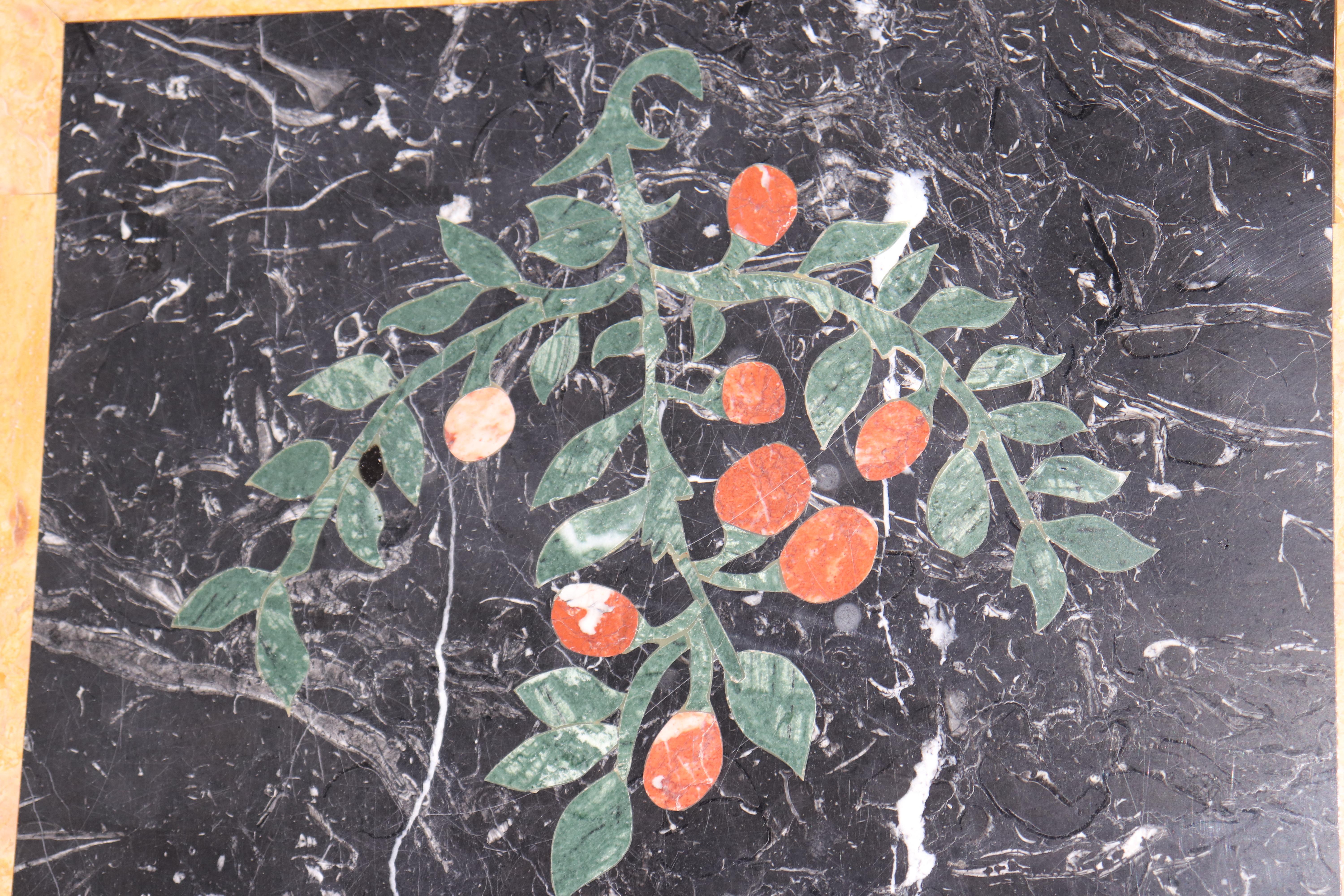 Superb Inlaid Marble Pietra Dura Marble Rectangular Dining Table Top - No Base For Sale 2