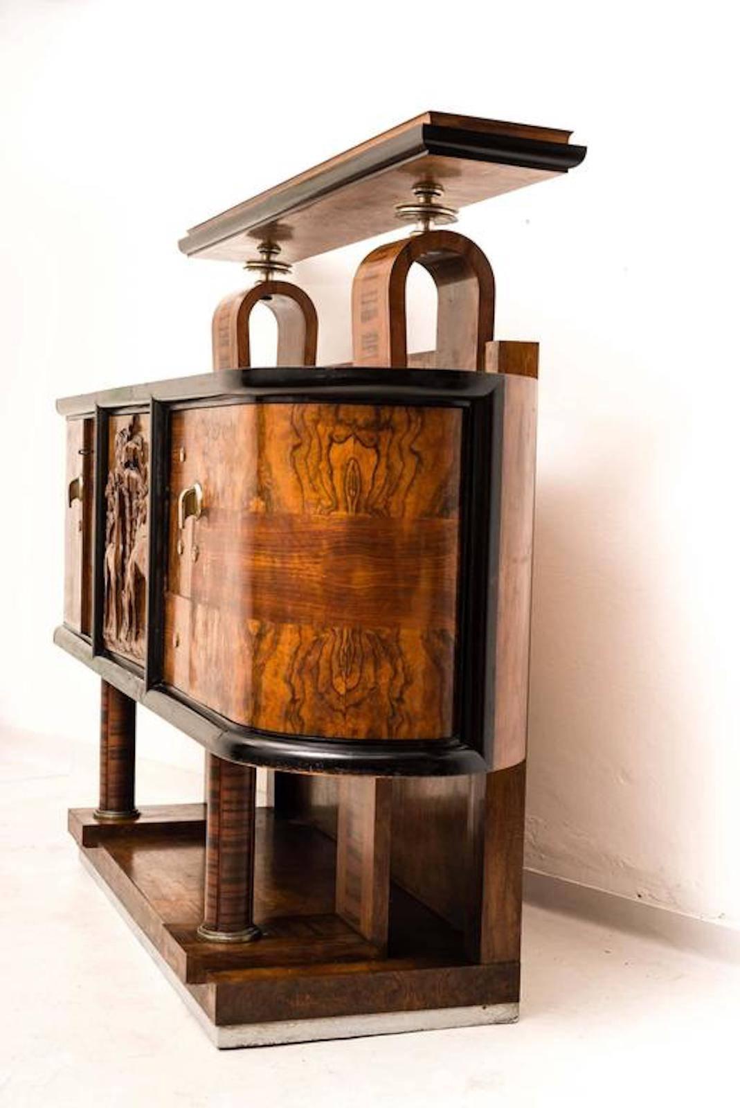 XX secolo Superbo set da pranzo di design italiano Art Déco di Pierluigi Colli, anni '30 in vendita