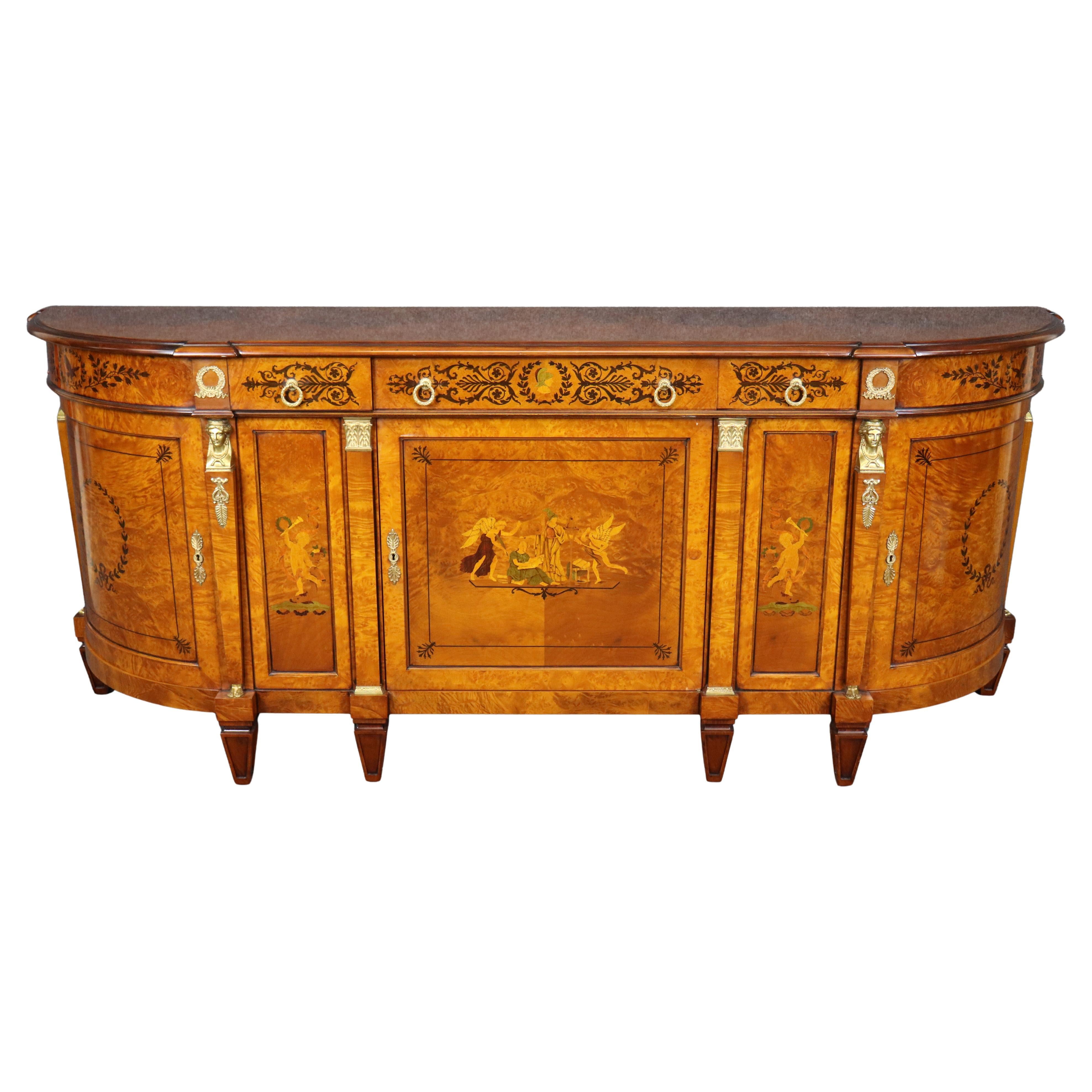 Hervorragendes italienisches Rho Mobili D' Epoca Grand Bronze montiertes Louis XV Sideboard, Rho Mobili D' Epoca Grand