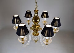 Superb Italian Murano Twisted Rope Glass Chandelier after Barovier and Toso