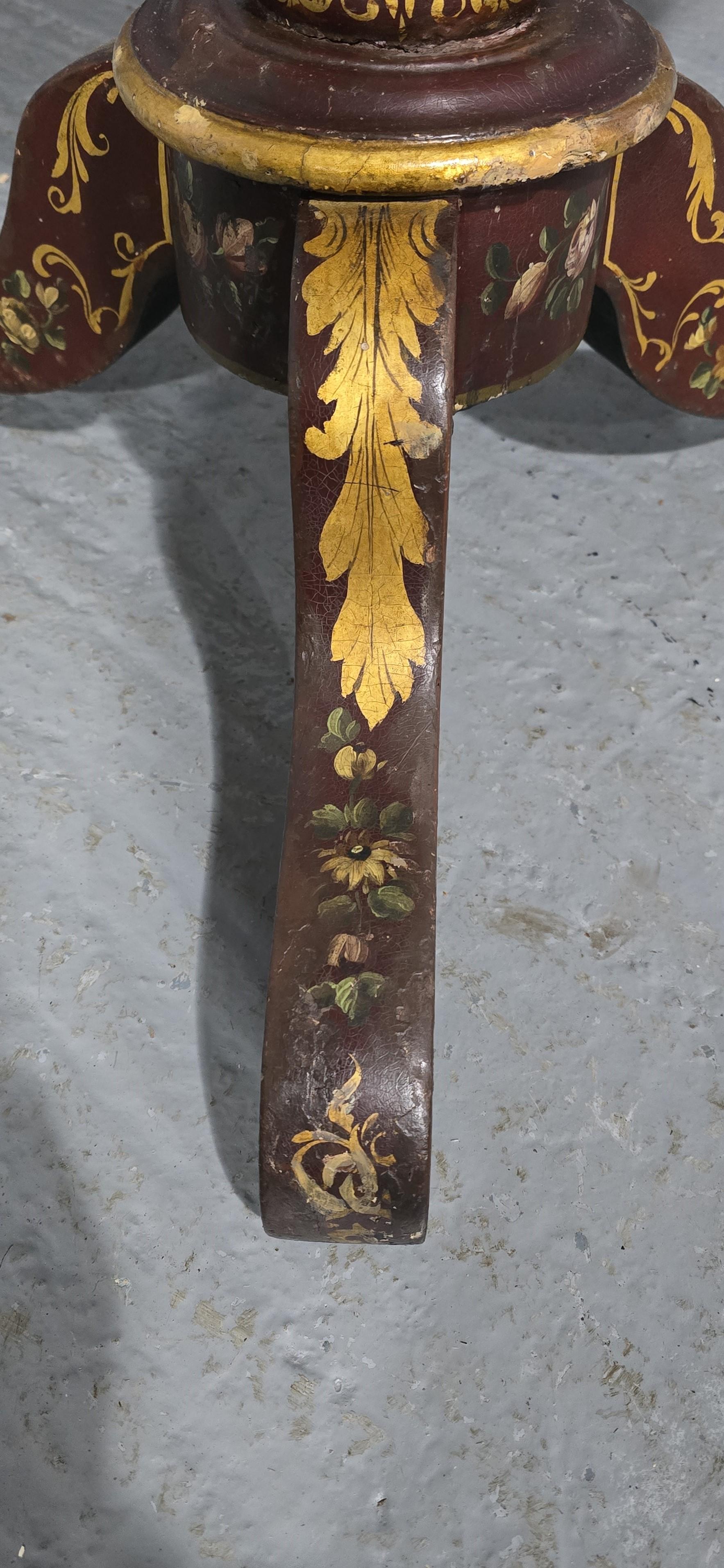 Hervorragender italienisch bemalter Tisch im Angebot 3