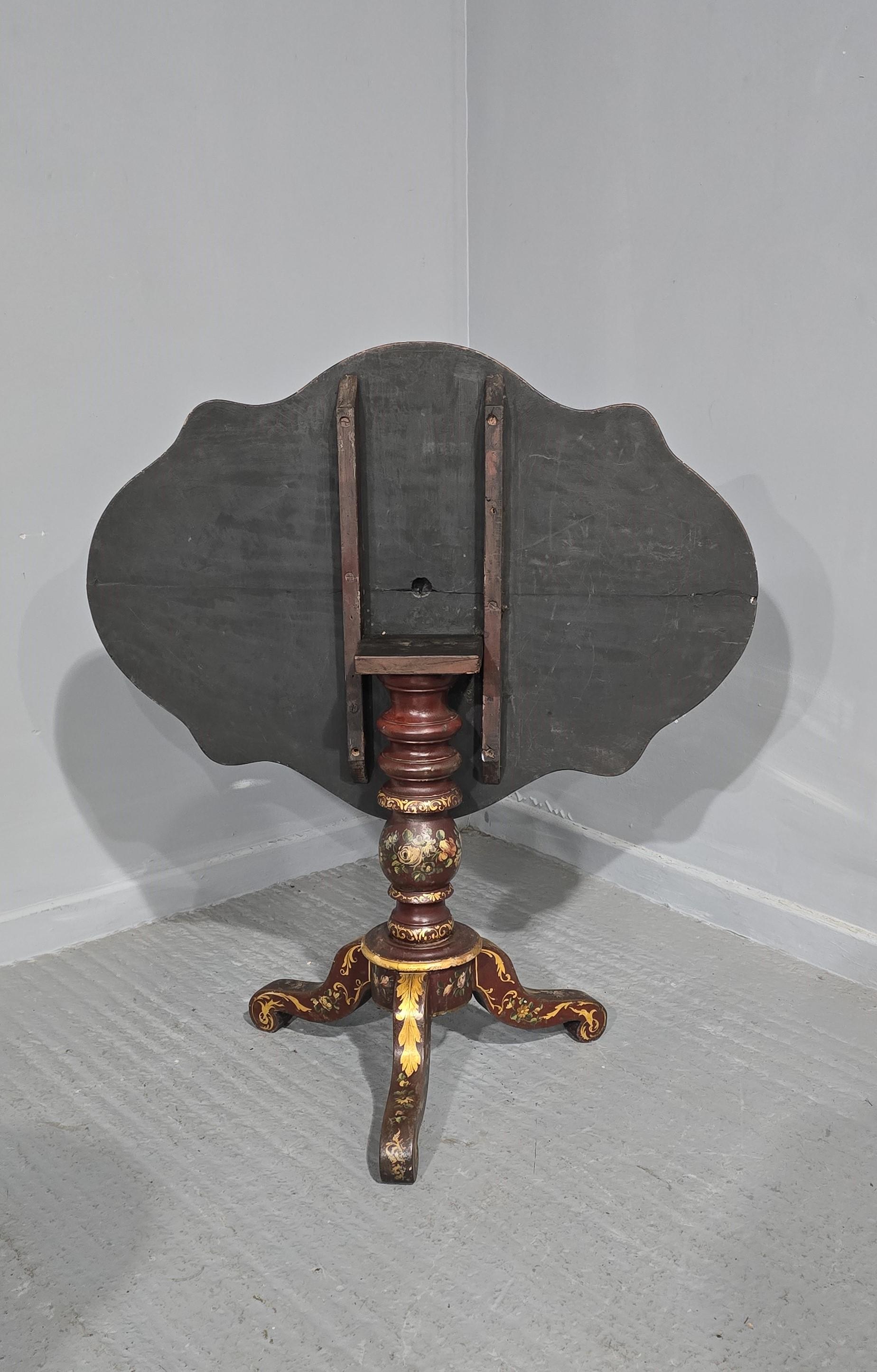 Hervorragender italienisch bemalter Tisch im Zustand „Gut“ im Angebot in Swadlincote, GB