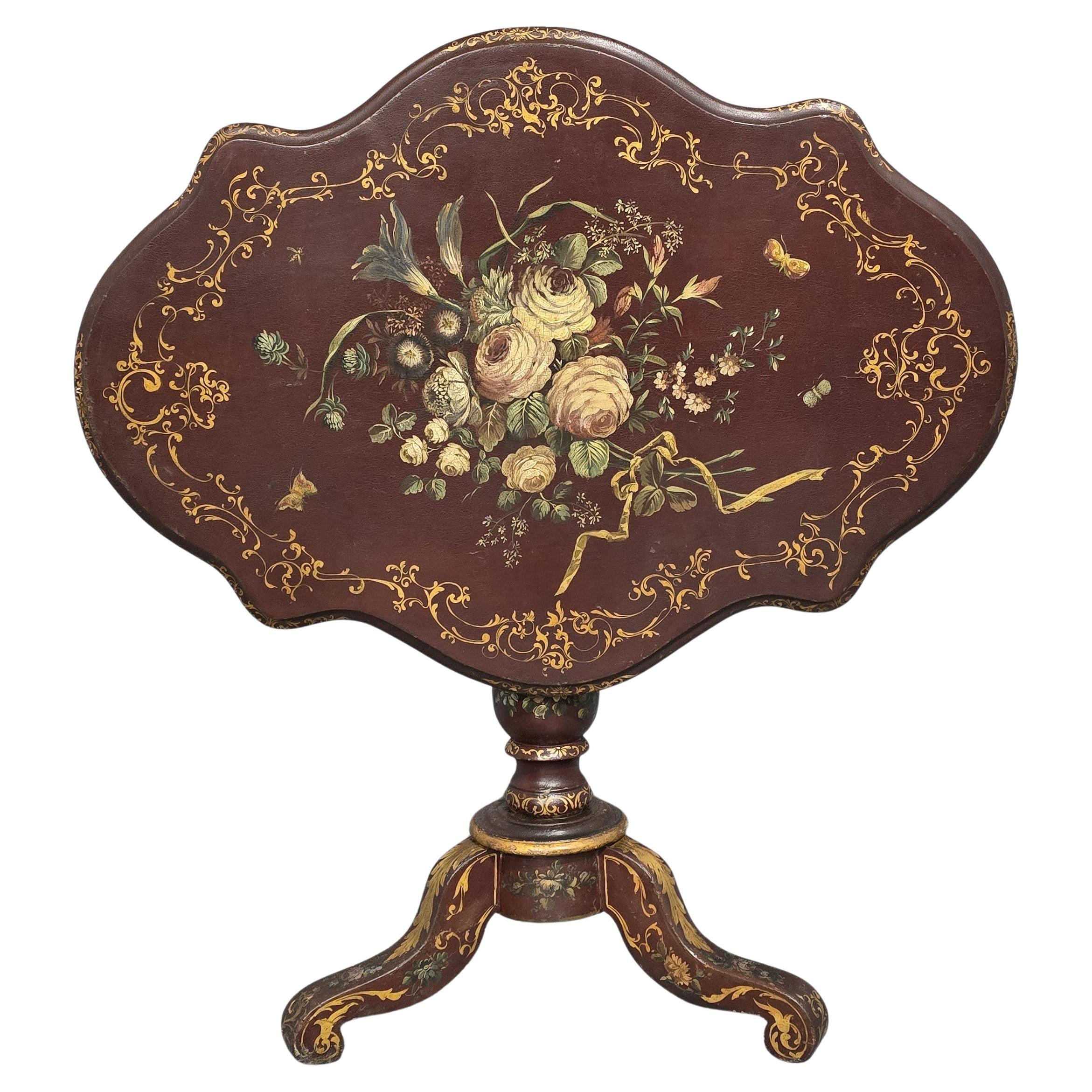 Superbe table peinte italienne