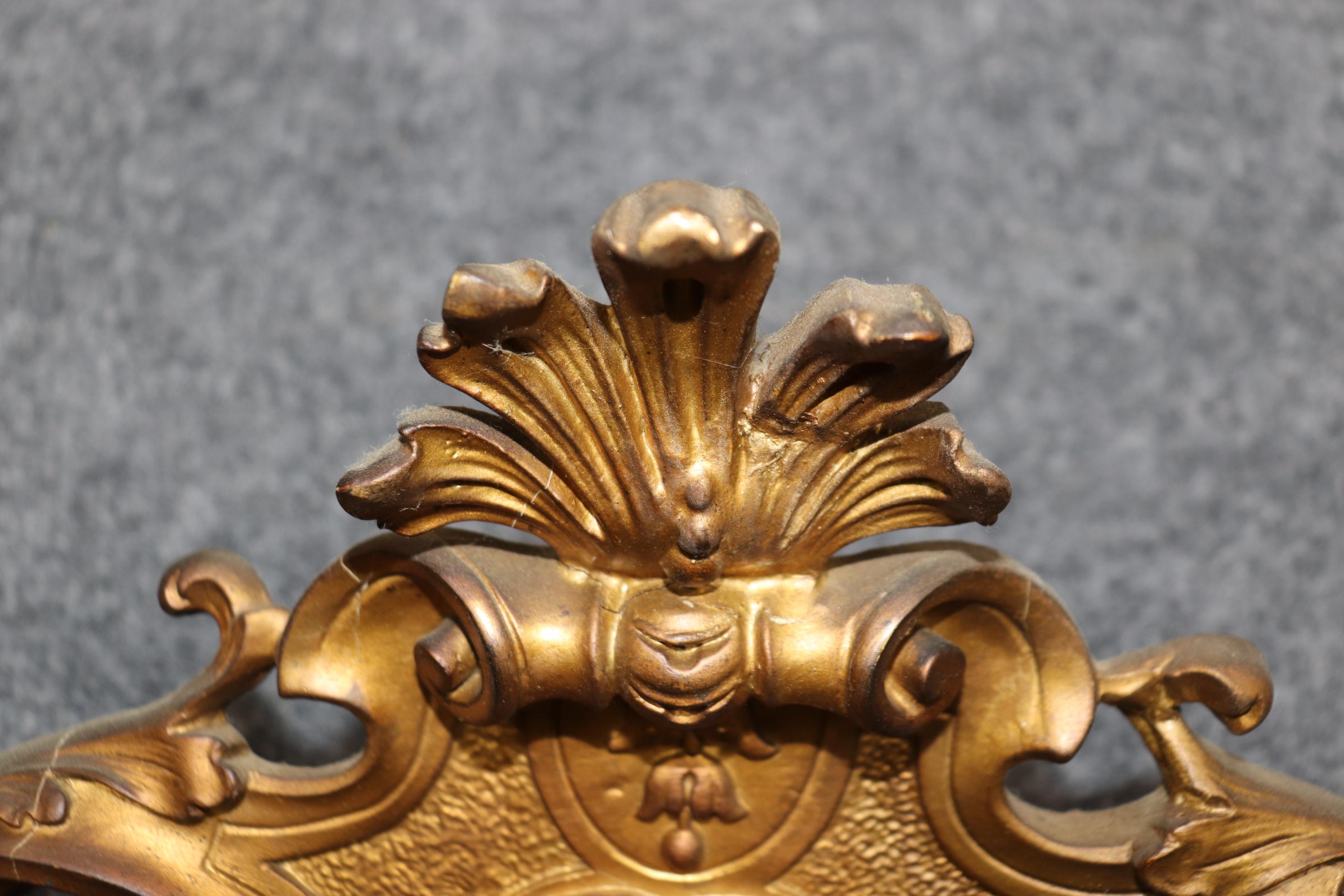 Superb jenny Lind Carved Gilded Carved Walnut Victorian Era Mirror 1